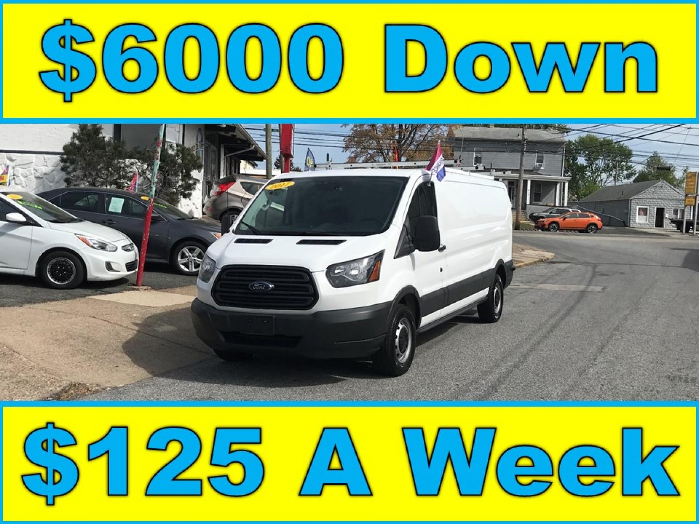 2017 White /Gray Ford Transit 150 Van Low Roof 60/40 Pass. 148-in. WB (1FTYE9ZG2HK) with an 3.5L V6 DOHC 24V engine, 6A transmission, located at 577 Chester Pike, Prospect Park, PA, 19076, (610) 237-1015, 39.886154, -75.302338 - 2017 Ford Transit 150 Extended Body: Ladder racks, shelving, backup camera, partition, FLEET MAINTAINED, runs LIKE NEW! This vehicle comes inspected and has been given a bumper to bumper safety check. It is very clean, reliable, and well maintained. We offer a unique pay plan that is known for be - Photo#0