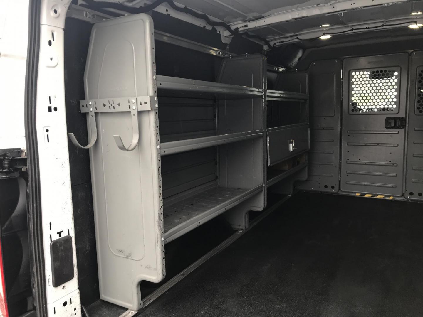 2017 White /Gray Ford Transit 250 Van Low Roof 60/40 Pass.130-in. WB (1FTYR1ZM1HK) with an 3.7L V6 DOHC 24V engine, 6A transmission, located at 577 Chester Pike, Prospect Park, PA, 19076, (610) 237-1015, 39.886154, -75.302338 - 2017 Ford Transit 250: Ladder racks, shelving, backup camera, no side or rear windows, new PA inspection, partition, FLEET MAINTAINED! This vehicle comes inspected and has been given a bumper to bumper safety check. It is very clean, reliable, and well maintained. We offer a unique pay plan that - Photo#15