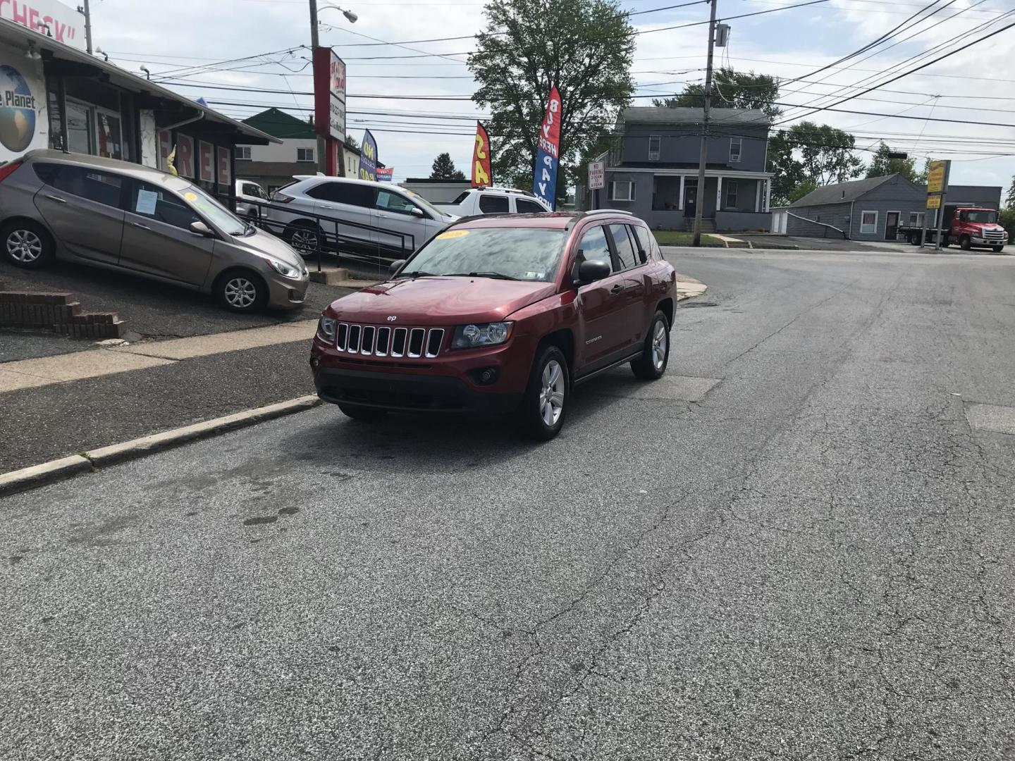 2016 Maroon /Black Jeep Compass Sport 4WD (1C4NJDBB8GD) with an 2.4L L4 DOHC 16V engine, Automatic transmission, located at 577 Chester Pike, Prospect Park, PA, 19076, (610) 237-1015, 39.886154, -75.302338 - 2016 Jeep Compass Sport: Only 126k miles, 4x4, new PA inspection, great on gas, runs LIKE NEW! This vehicle comes inspected and has been given a bumper to bumper safety check. It is very clean, reliable, and well maintained. We offer a unique pay plan that is known for being the easiest and faste - Photo#1