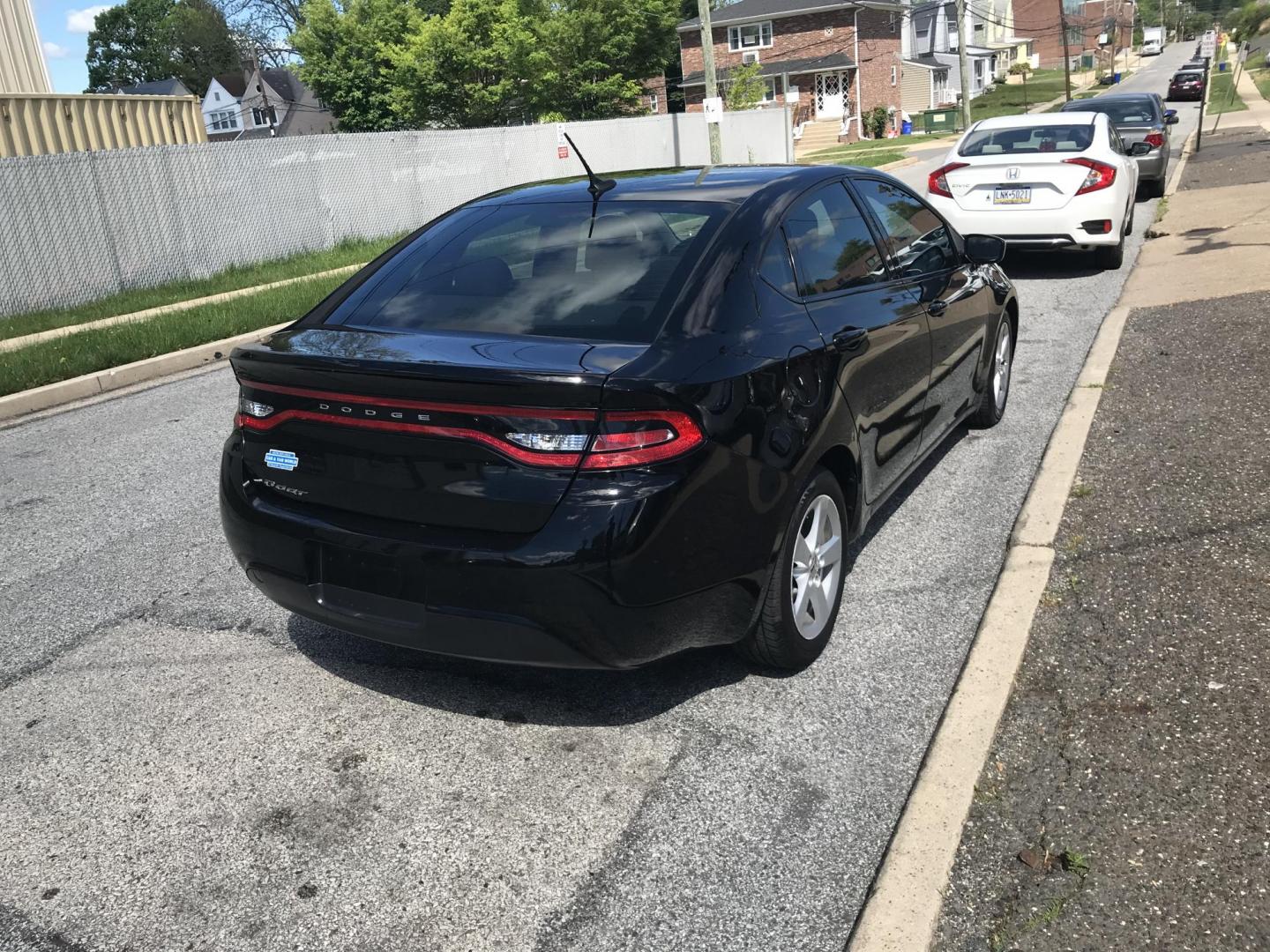 2015 Black Dodge Dart SXT (1C3CDFBB6FD) with an 2.4L L4 DOHC 16V engine, Automatic transmission, located at 577 Chester Pike, Prospect Park, PA, 19076, (610) 237-1015, 39.886154, -75.302338 - 2015 Dodge Dart SXT: Only 133k miles, new PA inspection, great on gas, SUPER CLEAN, runs LIKE NEW! This vehicle comes inspected and has been given a bumper to bumper safety check. It is very clean, reliable, and well maintained. We offer a unique pay plan that is known for being the easiest and f - Photo#4
