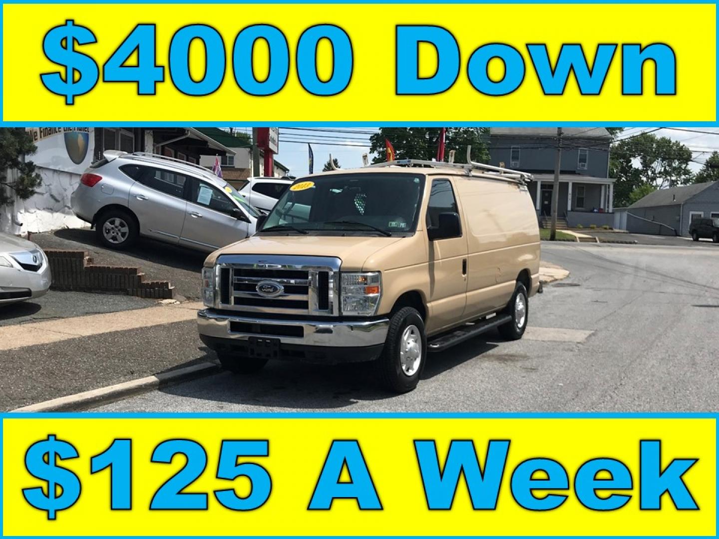 2013 Tan /Gray Ford E-Series Van E-250 (1FTNE2EW0DD) with an 4.6L V8 SOHC 16V engine, 4-Speed Automatic transmission, located at 577 Chester Pike, Prospect Park, PA, 19076, (610) 237-1015, 39.886154, -75.302338 - 2013 Ford Econoline E250 Cargo Van: 4 new tires, ladder racks, shelving, new PA inspection, FLEET MAINTAINED, runs LIKE NEW! This vehicle comes inspected and has been given a bumper to bumper safety check. It is very clean, reliable, and well maintained. We offer a unique pay plan that is known f - Photo#0