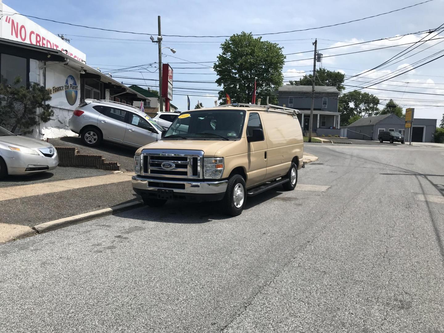 2013 Tan /Gray Ford E-Series Van E-250 (1FTNE2EW0DD) with an 4.6L V8 SOHC 16V engine, 4-Speed Automatic transmission, located at 577 Chester Pike, Prospect Park, PA, 19076, (610) 237-1015, 39.886154, -75.302338 - 2013 Ford Econoline E250 Cargo Van: 4 new tires, ladder racks, shelving, new PA inspection, FLEET MAINTAINED, runs LIKE NEW! This vehicle comes inspected and has been given a bumper to bumper safety check. It is very clean, reliable, and well maintained. We offer a unique pay plan that is known f - Photo#1