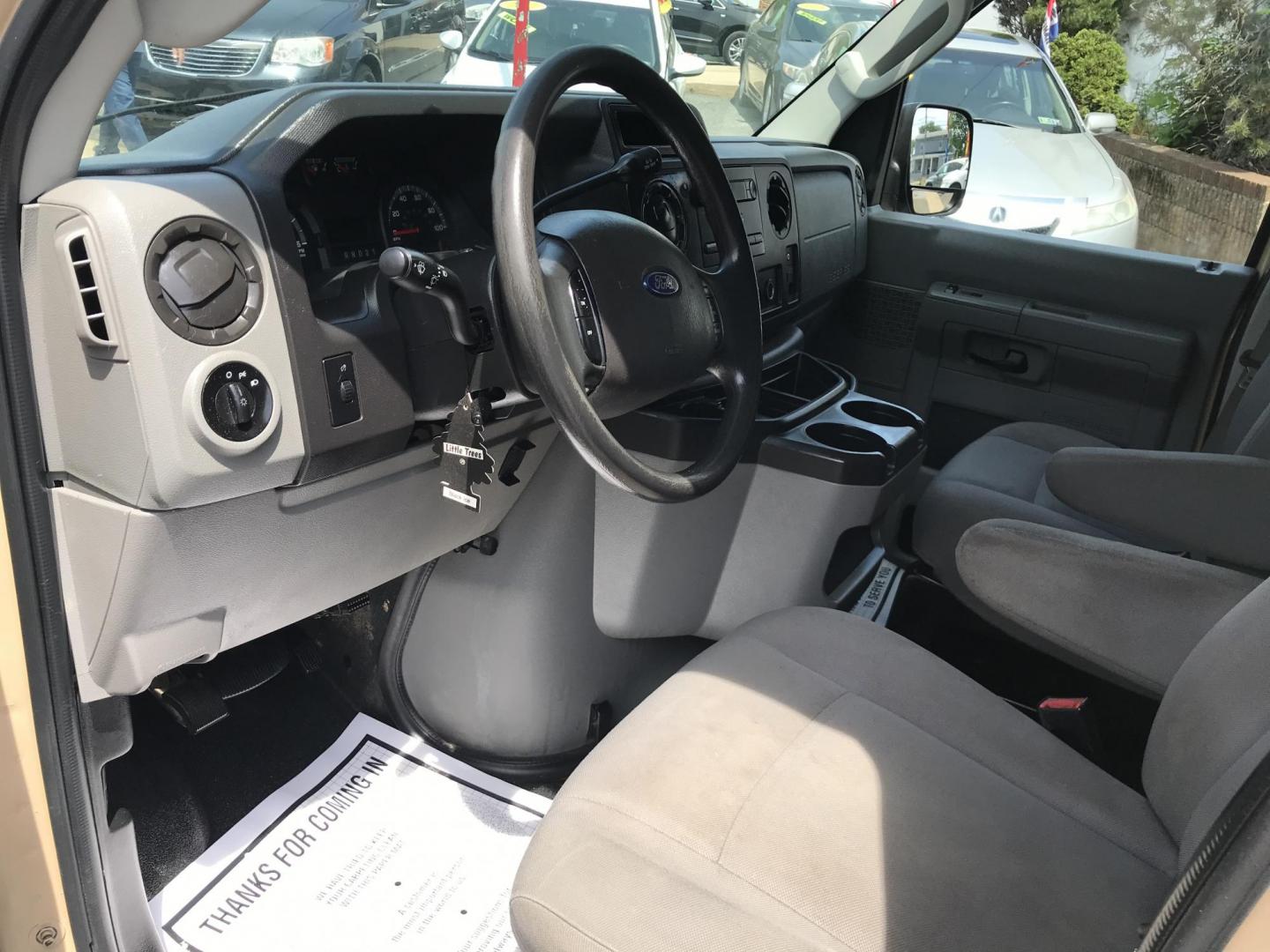 2013 Tan /Gray Ford E-Series Van E-250 (1FTNE2EW0DD) with an 4.6L V8 SOHC 16V engine, 4-Speed Automatic transmission, located at 577 Chester Pike, Prospect Park, PA, 19076, (610) 237-1015, 39.886154, -75.302338 - 2013 Ford Econoline E250 Cargo Van: 4 new tires, ladder racks, shelving, new PA inspection, FLEET MAINTAINED, runs LIKE NEW! This vehicle comes inspected and has been given a bumper to bumper safety check. It is very clean, reliable, and well maintained. We offer a unique pay plan that is known f - Photo#8