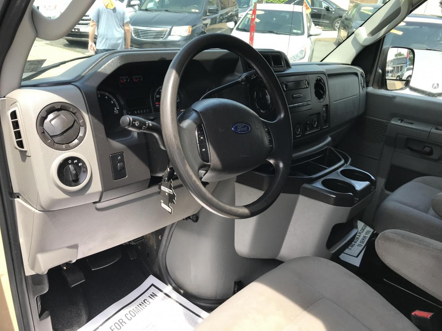 2013 Tan /Gray Ford E-Series Van E-250 (1FTNE2EW0DD) with an 4.6L V8 SOHC 16V engine, 4-Speed Automatic transmission, located at 577 Chester Pike, Prospect Park, PA, 19076, (610) 237-1015, 39.886154, -75.302338 - 2013 Ford Econoline E250 Cargo Van: 4 new tires, ladder racks, shelving, new PA inspection, FLEET MAINTAINED, runs LIKE NEW! This vehicle comes inspected and has been given a bumper to bumper safety check. It is very clean, reliable, and well maintained. We offer a unique pay plan that is known f - Photo#12