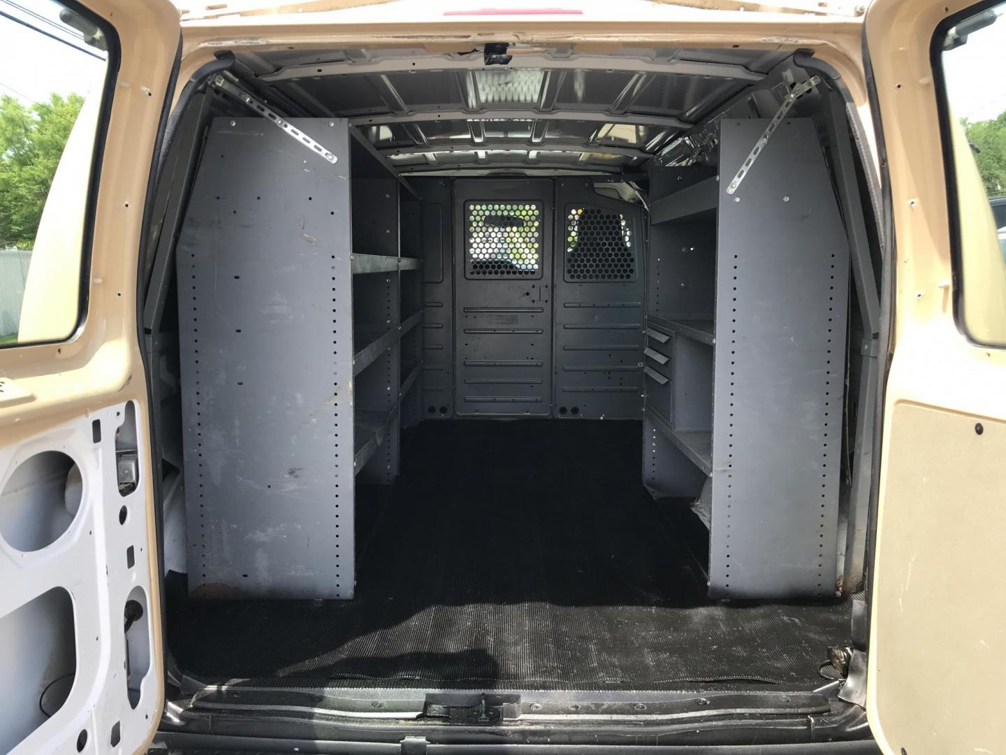 2013 Tan /Gray Ford E-Series Van E-250 (1FTNE2EW0DD) with an 4.6L V8 SOHC 16V engine, 4-Speed Automatic transmission, located at 577 Chester Pike, Prospect Park, PA, 19076, (610) 237-1015, 39.886154, -75.302338 - 2013 Ford Econoline E250 Cargo Van: 4 new tires, ladder racks, shelving, new PA inspection, FLEET MAINTAINED, runs LIKE NEW! This vehicle comes inspected and has been given a bumper to bumper safety check. It is very clean, reliable, and well maintained. We offer a unique pay plan that is known f - Photo#15