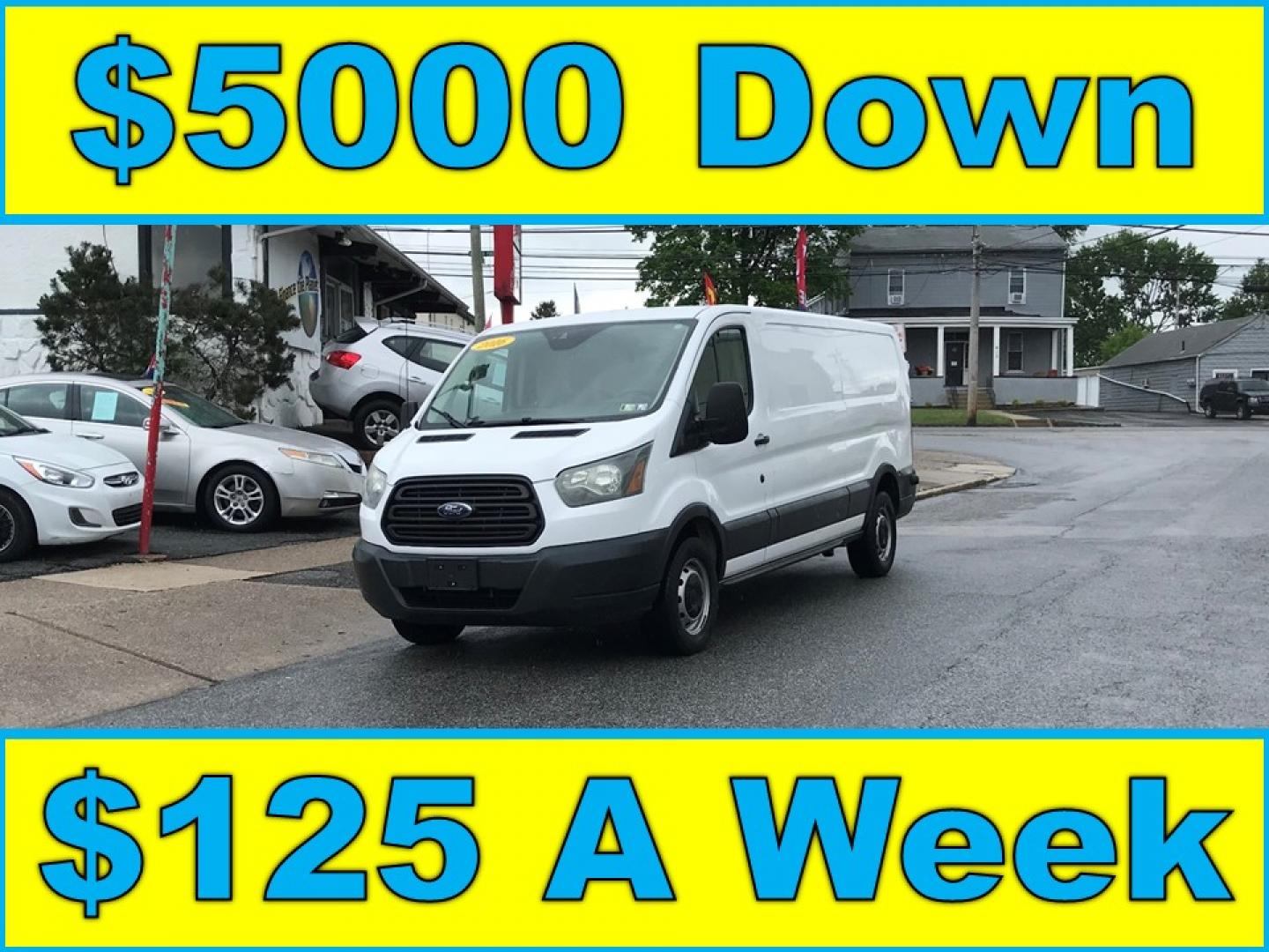 2016 White /Gray Ford Transit 150 Van Low Roof 60/40 Pass. 148-in. WB (1FTYE9ZG1GK) with an 3.5L V6 DOHC 24V engine, 6A transmission, located at 577 Chester Pike, Prospect Park, PA, 19076, (610) 237-1015, 39.886154, -75.302338 - 2016 Ford Transit 150: Extended body, backup camera, no side or rear windows, shelving, partition, FLEET MAINTAINED, RUNS LIKE NEW! This vehicle comes inspected and has been given a bumper to bumper safety check. It is very clean, reliable, and well maintained. We offer a unique pay plan that is - Photo#0