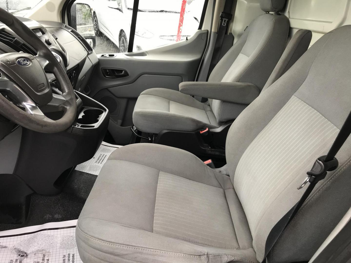 2016 White /Gray Ford Transit 150 Van Low Roof 60/40 Pass. 148-in. WB (1FTYE9ZG1GK) with an 3.5L V6 DOHC 24V engine, 6A transmission, located at 577 Chester Pike, Prospect Park, PA, 19076, (610) 237-1015, 39.886154, -75.302338 - 2016 Ford Transit 150: Extended body, backup camera, no side or rear windows, shelving, partition, FLEET MAINTAINED, RUNS LIKE NEW! This vehicle comes inspected and has been given a bumper to bumper safety check. It is very clean, reliable, and well maintained. We offer a unique pay plan that is - Photo#9