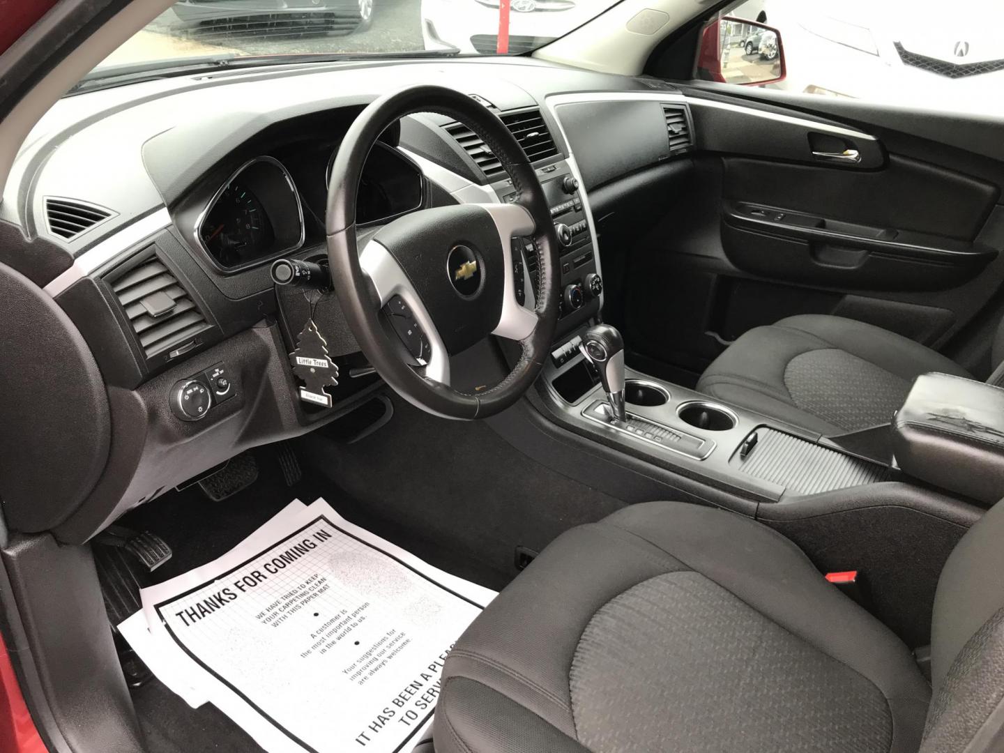 2012 Red /Gray Chevrolet Traverse LT AWD (1GNKVGED9CJ) with an 3.6L V6 DOHC 24V engine, 6-Speed Automatic transmission, located at 577 Chester Pike, Prospect Park, PA, 19076, (610) 237-1015, 39.886154, -75.302338 - 2012 Chevy Traverse LT: AWD, 3rd row seating, backup camera, new PA inspection, SUPER CLEAN, runs LIKE NEW! This vehicle comes inspected and has been given a bumper to bumper safety check. It is very clean, reliable, and well maintained. We offer a unique pay plan that is known for being the easi - Photo#7