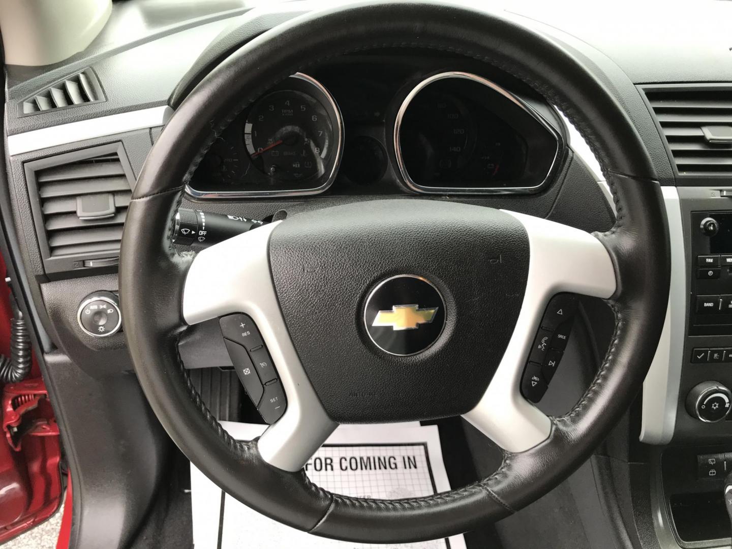 2012 Red /Gray Chevrolet Traverse LT AWD (1GNKVGED9CJ) with an 3.6L V6 DOHC 24V engine, 6-Speed Automatic transmission, located at 577 Chester Pike, Prospect Park, PA, 19076, (610) 237-1015, 39.886154, -75.302338 - 2012 Chevy Traverse LT: AWD, 3rd row seating, backup camera, new PA inspection, SUPER CLEAN, runs LIKE NEW! This vehicle comes inspected and has been given a bumper to bumper safety check. It is very clean, reliable, and well maintained. We offer a unique pay plan that is known for being the easi - Photo#11