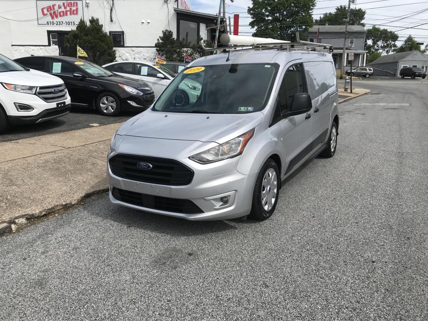 2019 Silver /Black Ford Transit Connect Cargo Van XLT LWB (NM0LS7F20K1) with an 2.5L L4 DOHC 16V engine, 6A transmission, located at 577 Chester Pike, Prospect Park, PA, 19076, (610) 237-1015, 39.886154, -75.302338 - 2019 Ford Transit Connect: Ladder racks, shelving, backup camera, navigation system, new PA inspection, SUPER CLEAN, runs LIKE NEW! This vehicle comes inspected and has been given a bumper to bumper safety check. It is very clean, reliable, and well maintained. We offer a unique pay plan that is - Photo#2