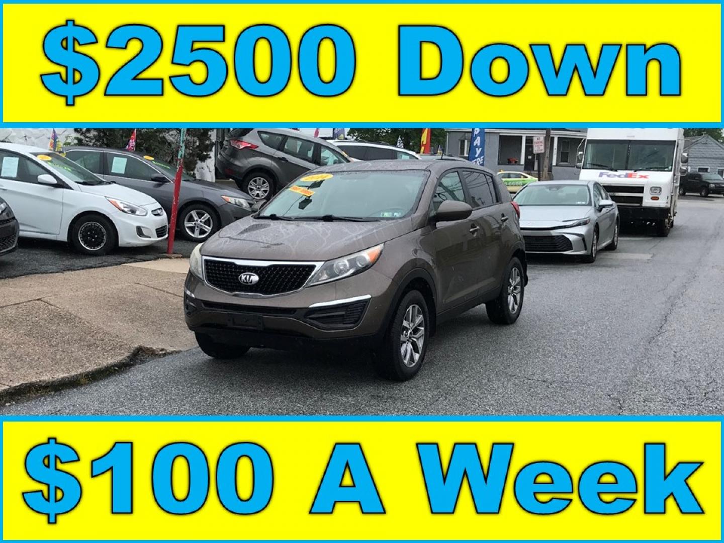 2014 Brown /Black Kia Sportage LX (KNDPB3AC5E7) with an 2.4L V6 DOHC 24V engine, 6-Speed Automatic transmission, located at 577 Chester Pike, Prospect Park, PA, 19076, (610) 237-1015, 39.886154, -75.302338 - 2014 Kia Sportage LX: great on gas, new PA inspection, SUPER CLEAN, runs LIKE NEW! This vehicle comes inspected and has been given a bumper to bumper safety check. It is very clean, reliable, and well maintained. We offer a unique pay plan that is known for being the easiest and fastest financing - Photo#0