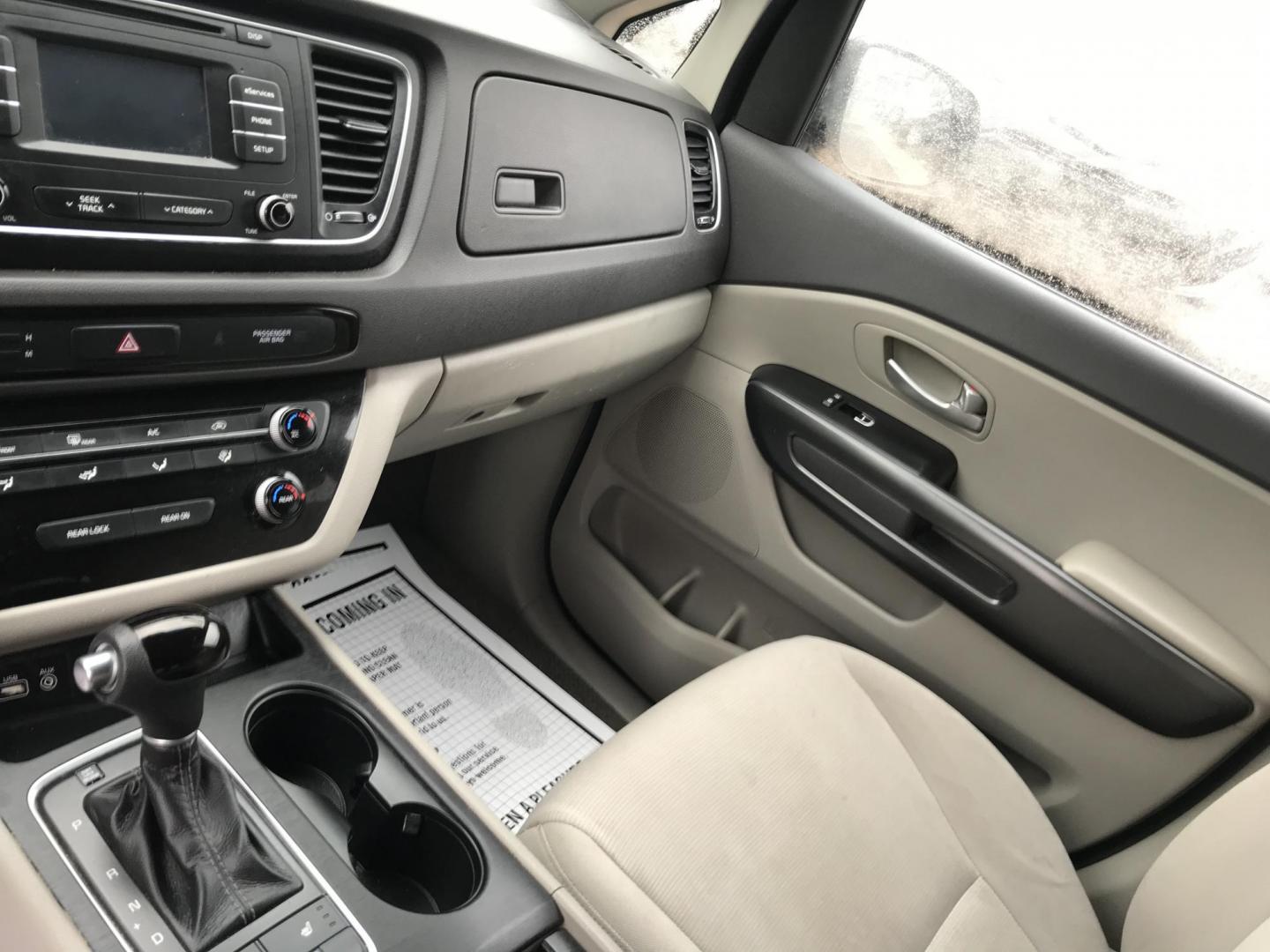 2015 Blue /Gray Kia Sedona LX (KNDMB5C10F6) with an 3.3L V6 DOHC 24V engine, 6-Speed Automatic transmission, located at 577 Chester Pike, Prospect Park, PA, 19076, (610) 237-1015, 39.886154, -75.302338 - 2015 Kia Sedona LX: Backup camera, new PA inspection, SUPER CLEAN, runs LIKE NEW! This vehicle comes inspected and has been given a bumper to bumper safety check. It is very clean, reliable, and well maintained. We offer a unique pay plan that is known for being the easiest and fastest financing - Photo#13