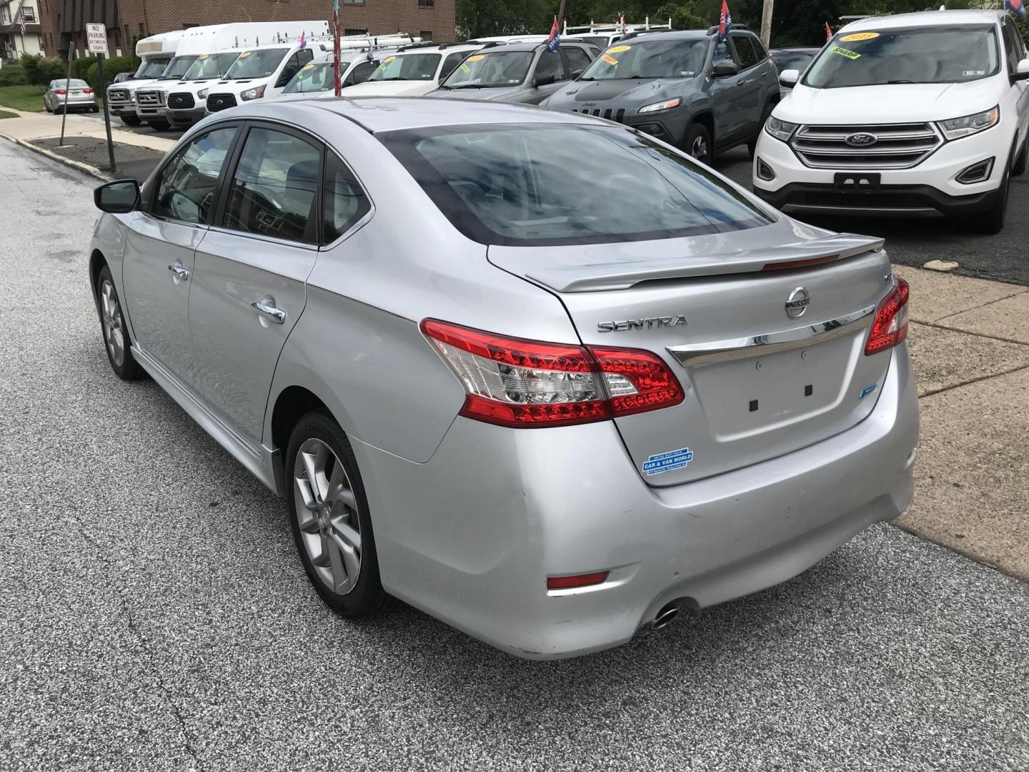 2014 Silver /Gray Nissan Sentra S (3N1AB7AP2EY) with an 1.8L L4 SFI DOHC 16V engine, Automatic transmission, located at 577 Chester Pike, Prospect Park, PA, 19076, (610) 237-1015, 39.886154, -75.302338 - 2014 Nissan Sentra: Only 84k miles, new PA inspection, great on gas, SUPER CLEAN, runs LIKE NEW! This vehicle comes inspected and has been given a bumper to bumper safety check. It is very clean, reliable, and well maintained. We offer a unique pay plan that is known for being the easiest and fas - Photo#5