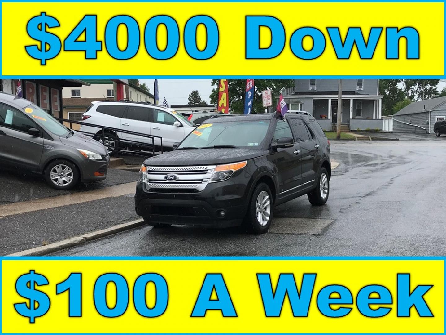 2013 Black /Black Ford Explorer XLT 4WD (1FM5K8D80DG) with an 3.5L V6 DOHC 24V engine, 6-Speed Automatic transmission, located at 577 Chester Pike, Prospect Park, PA, 19076, (610) 237-1015, 39.886154, -75.302338 - 2013 Ford Explorer XLT: 3rd row seating, 4x4, new PA inspection, SUPER CLEAN, runs LIKE NEW! This vehicle comes inspected and has been given a bumper to bumper safety check. It is very clean, reliable, and well maintained. We offer a unique pay plan that is known for being the easiest and fastest - Photo#0