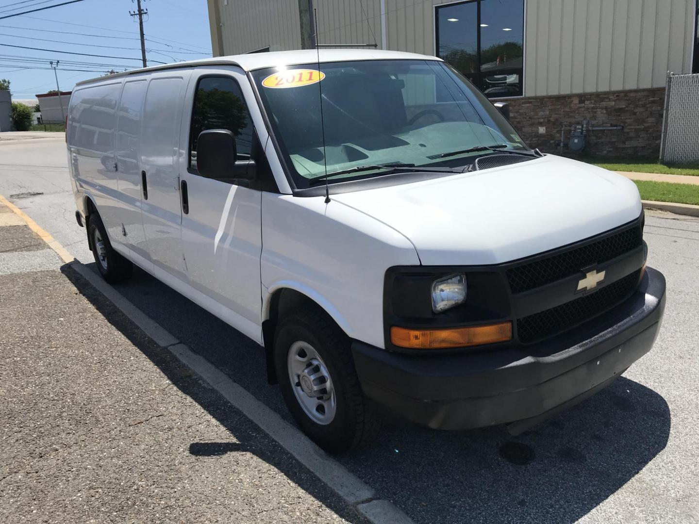 2011 White /Gray Chevrolet Express 2500 Cargo Extended (1GCWGGCG8B1) with an 6.0L V8 OHV 16V FFV engine, 4-Speed Automatic transmission, located at 577 Chester Pike, Prospect Park, PA, 19076, (610) 237-1015, 39.886154, -75.302338 - 2011 Chevy Express 2500 Extended Body: Has shelving, new PA inspection, SUPER CLEAN, FLEET MAINTAINED! This vehicle comes inspected and has been given a bumper to bumper safety check. It is very clean, reliable, and well maintained. We offer a unique pay plan that is known for being the easiest a - Photo#3