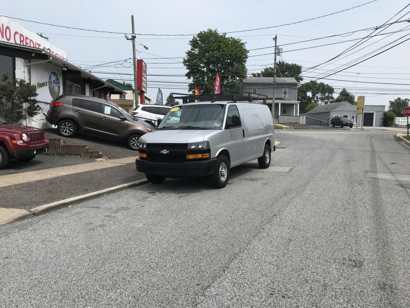 2018 Silver /Gray Chevrolet Express 3500 Cargo (1GCZGGFG3J1) with an 6.0L V8 OHV 16V FFV engine, 6A transmission, located at 577 Chester Pike, Prospect Park, PA, 19076, (610) 237-1015, 39.886154, -75.302338 - 2018 Chevrolet Express 3500 Cargo Van: Ladder racks, shelving, no side or rear windows, new PA inspection, runs LIKE NEW! This vehicle comes inspected and has been given a bumper to bumper safety check. It is very clean, reliable, and well maintained. We offer a unique pay plan that is known for - Photo#1
