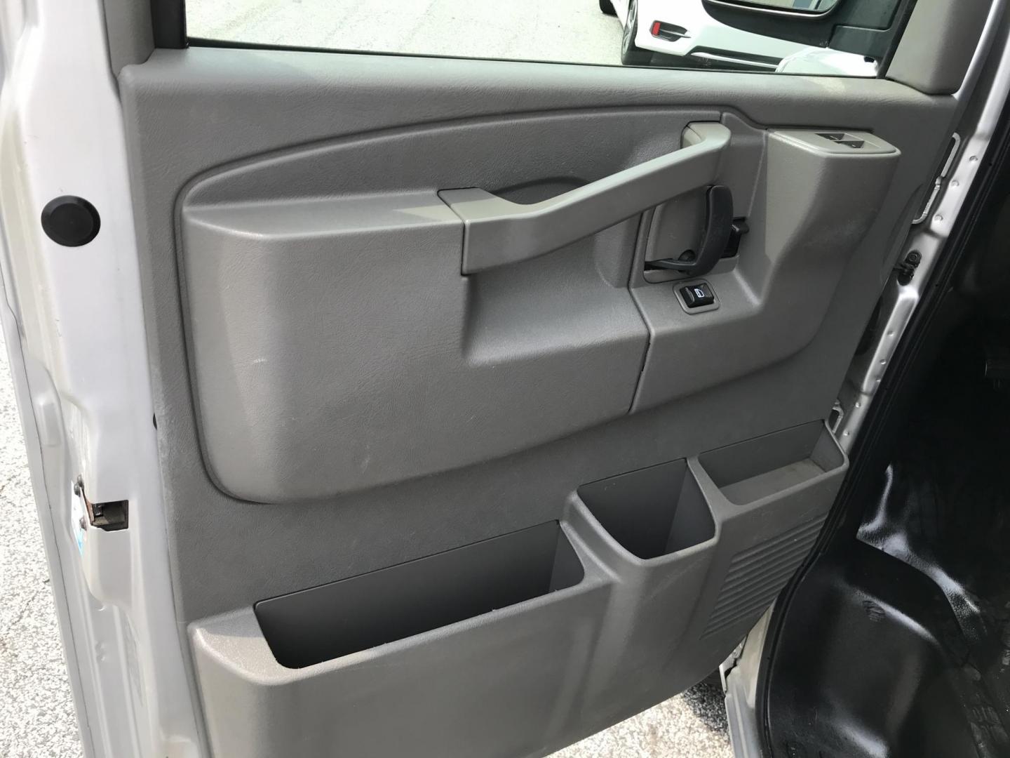 2018 Silver /Gray Chevrolet Express 3500 Cargo (1GCZGGFG3J1) with an 6.0L V8 OHV 16V FFV engine, 6A transmission, located at 577 Chester Pike, Prospect Park, PA, 19076, (610) 237-1015, 39.886154, -75.302338 - 2018 Chevrolet Express 3500 Cargo Van: Ladder racks, shelving, no side or rear windows, new PA inspection, runs LIKE NEW! This vehicle comes inspected and has been given a bumper to bumper safety check. It is very clean, reliable, and well maintained. We offer a unique pay plan that is known for - Photo#8
