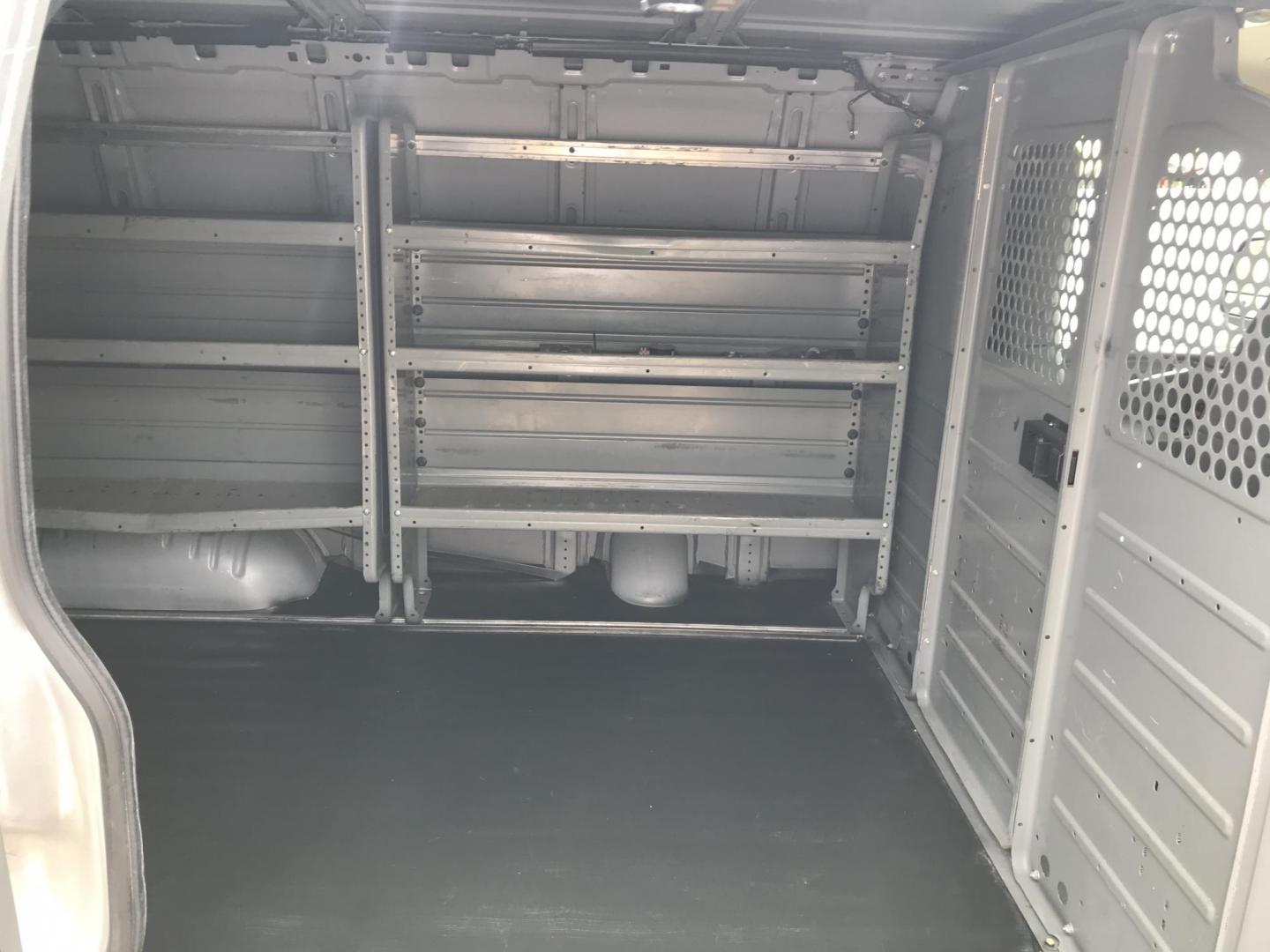 2018 Silver /Gray Chevrolet Express 3500 Cargo (1GCZGGFG3J1) with an 6.0L V8 OHV 16V FFV engine, 6A transmission, located at 577 Chester Pike, Prospect Park, PA, 19076, (610) 237-1015, 39.886154, -75.302338 - 2018 Chevrolet Express 3500 Cargo Van: Ladder racks, shelving, no side or rear windows, new PA inspection, runs LIKE NEW! This vehicle comes inspected and has been given a bumper to bumper safety check. It is very clean, reliable, and well maintained. We offer a unique pay plan that is known for - Photo#16