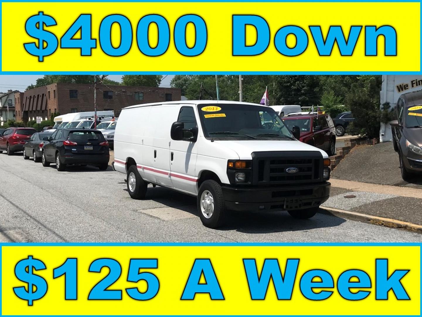 2013 White /Gray Ford E-Series Van E-350 Super Duty Extended (1FTSS3EL7DD) with an 5.4L V8 SOHC 16V FFV engine, 6-Speed Automatic transmission, located at 577 Chester Pike, Prospect Park, PA, 19076, (610) 237-1015, 39.886154, -75.302338 - 2013 Ford E350 Extended Body: No side or rear windows, shelving, new PA inspection, partition, runs LIKE NEW! This vehicle comes inspected and has been given a bumper to bumper safety check. It is very clean, reliable, and well maintained. We offer a unique pay plan that is known for being the ea - Photo#0
