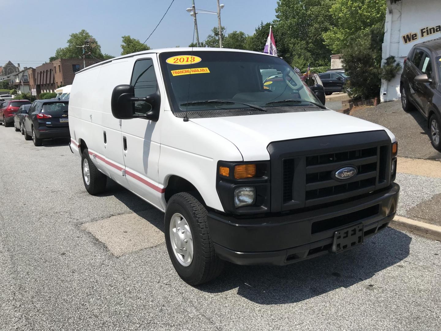 2013 White /Gray Ford E-Series Van E-350 Super Duty Extended (1FTSS3EL7DD) with an 5.4L V8 SOHC 16V FFV engine, 6-Speed Automatic transmission, located at 577 Chester Pike, Prospect Park, PA, 19076, (610) 237-1015, 39.886154, -75.302338 - 2013 Ford E350 Extended Body: No side or rear windows, shelving, new PA inspection, partition, runs LIKE NEW! This vehicle comes inspected and has been given a bumper to bumper safety check. It is very clean, reliable, and well maintained. We offer a unique pay plan that is known for being the ea - Photo#2