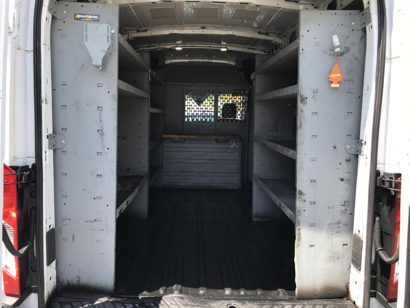 2017 White /Gray Ford Transit 250 Van Med. Roof w/Sliding Pass. 148-in. WB (1FTYR2CM3HK) with an 3.7L V6 DOHC 24V engine, 6A transmission, located at 577 Chester Pike, Prospect Park, PA, 19076, (610) 237-1015, 39.886154, -75.302338 - 2017 Ford Transit 250 Medium Roof: Multiple pieces of shelving, work bench, partition, new PA inspection, FLEET MAINTAINED! This vehicle comes inspected and has been given a bumper to bumper safety check. It is very clean, reliable, and well maintained. We offer a unique pay plan that is known fo - Photo#15