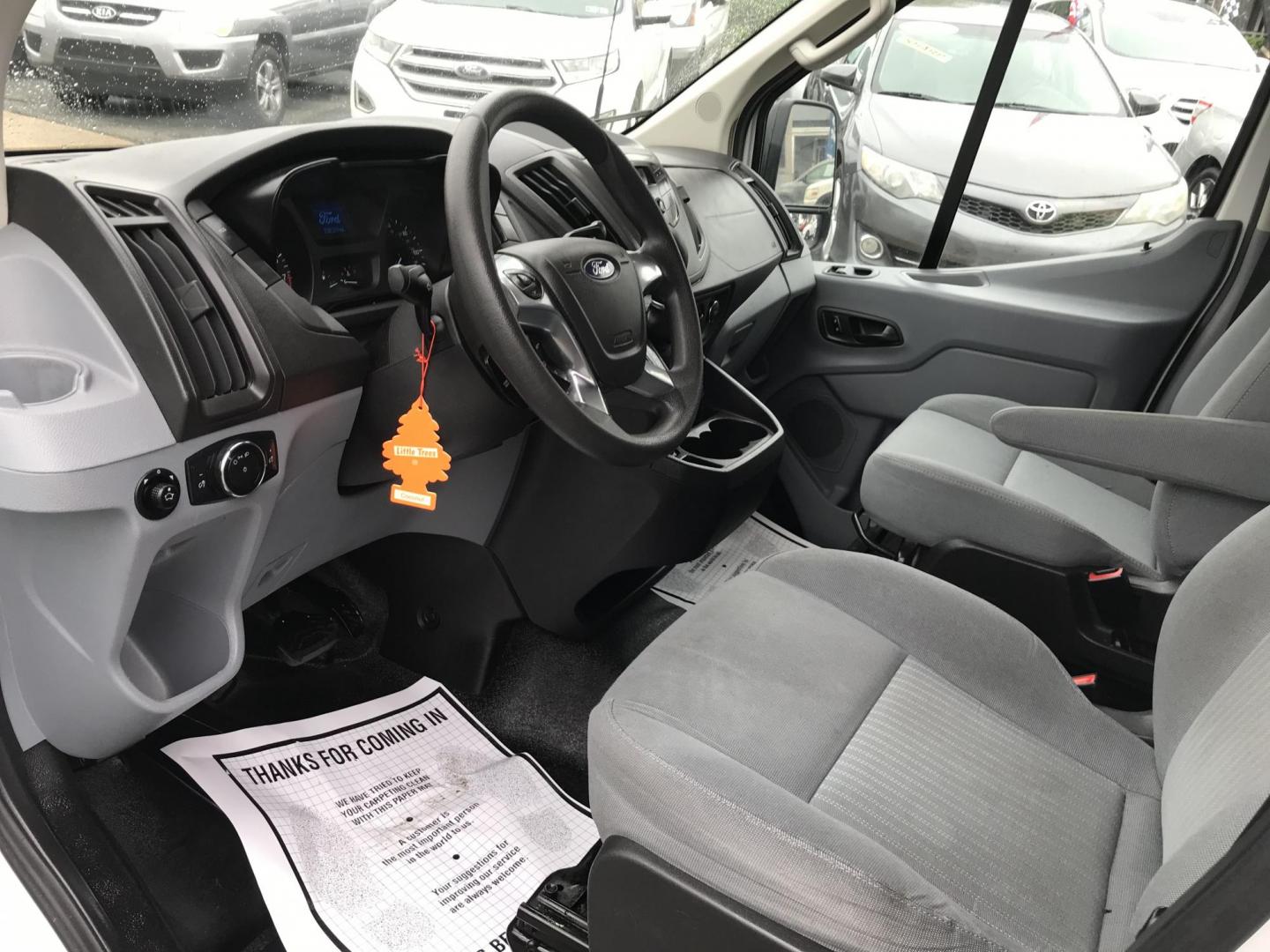 2015 White /Gray Ford Transit 150 Van Med. Roof w/Sliding Pass. 130-in. WB (1FTNE1CM3FK) with an 3.7L V6 DOHC 24V engine, 6-Speed Automatic transmission, located at 577 Chester Pike, Prospect Park, PA, 19076, (610) 237-1015, 39.886154, -75.302338 - 2015 Ford Transit Medium Roof: Fleet maintained van, new PA inspection, runs LIKE NEW! This vehicle comes inspected and has been given a bumper to bumper safety check. It is very clean, reliable, and well maintained. We offer a unique pay plan that is known for being the easiest and fastest finan - Photo#7