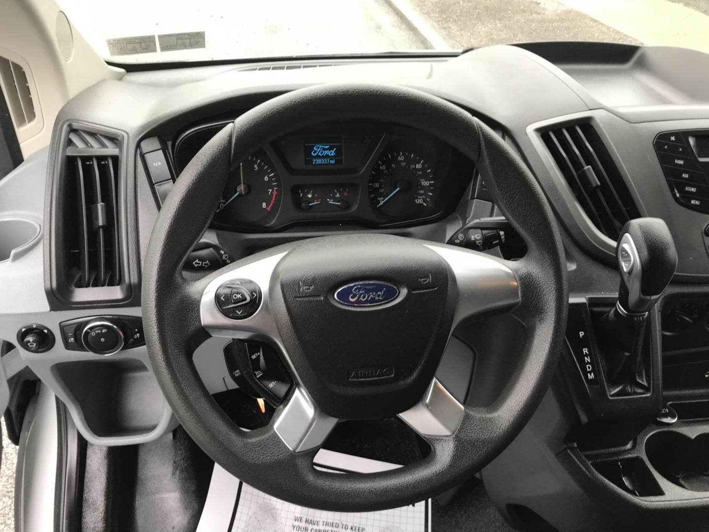 2015 White /Gray Ford Transit 150 Van Med. Roof w/Sliding Pass. 130-in. WB (1FTNE1CM3FK) with an 3.7L V6 DOHC 24V engine, 6-Speed Automatic transmission, located at 577 Chester Pike, Prospect Park, PA, 19076, (610) 237-1015, 39.886154, -75.302338 - 2015 Ford Transit Medium Roof: Fleet maintained van, new PA inspection, runs LIKE NEW! This vehicle comes inspected and has been given a bumper to bumper safety check. It is very clean, reliable, and well maintained. We offer a unique pay plan that is known for being the easiest and fastest finan - Photo#12