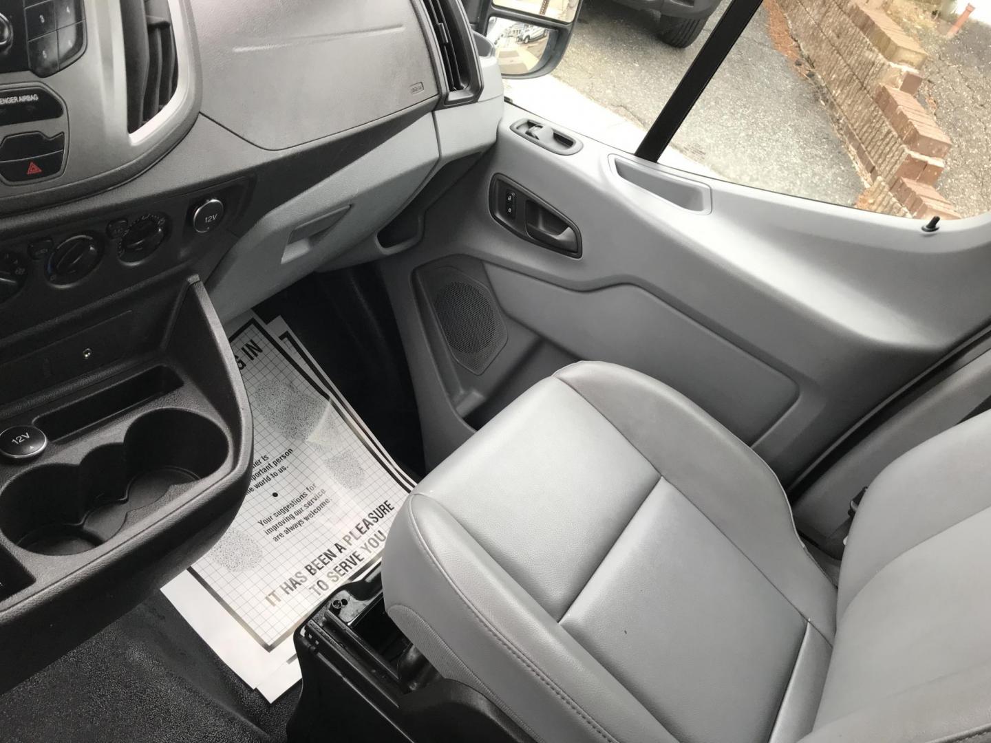 2016 White /Gray Ford Transit 350 Van High Roof w/Sliding Pass. 148-in. WB (1FTBW2XM2GK) with an 3.7L V6 DOHC 24V engine, 6A transmission, located at 577 Chester Pike, Prospect Park, PA, 19076, (610) 237-1015, 39.886154, -75.302338 - 2016 Ford Transit 350 High Roof: Has multiple pieces of shelving, 4 new tires, new PA inspection, backup camera, FLEET MAINTAINED! This vehicle comes inspected and has been given a bumper to bumper safety check. It is very clean, reliable, and well maintained. We offer a unique pay plan that is k - Photo#13