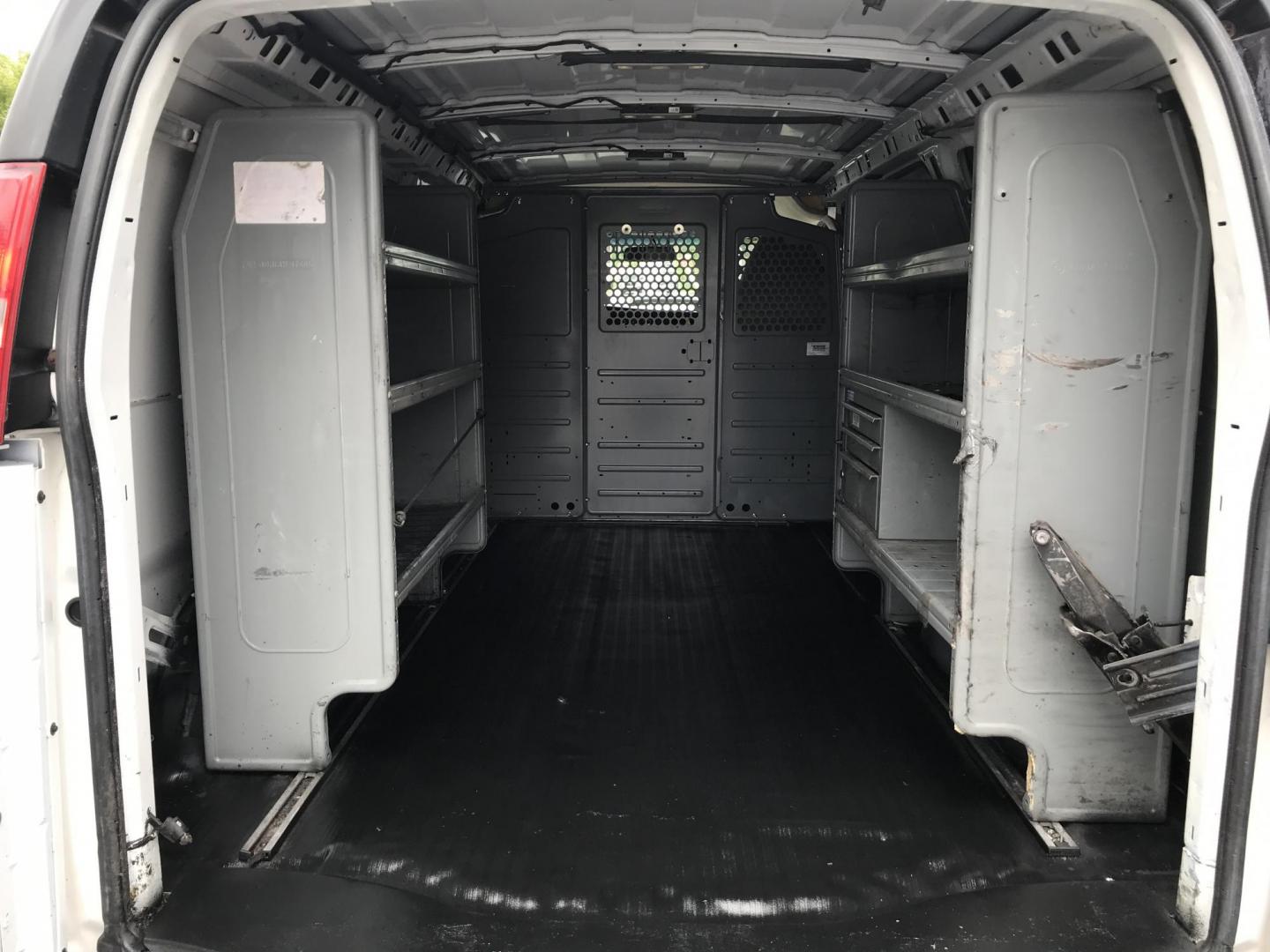 2015 White /Gray Chevrolet Express 2500 Cargo FFV (1GCWGFCG3F1) with an 6.0L V8 OHV 16V FFV engine, 6-Speed Automatic transmission, located at 577 Chester Pike, Prospect Park, PA, 19076, (610) 237-1015, 39.886154, -75.302338 - 2015 Chevrolet Express 2500: Has shelving, partition, new PA inspection, no side or rear windows, runs LIKE NEW! vehicle comes inspected and has been given a bumper to bumper safety check. It is very clean, reliable, and well maintained. We offer a unique pay plan that is known for being the easi - Photo#14