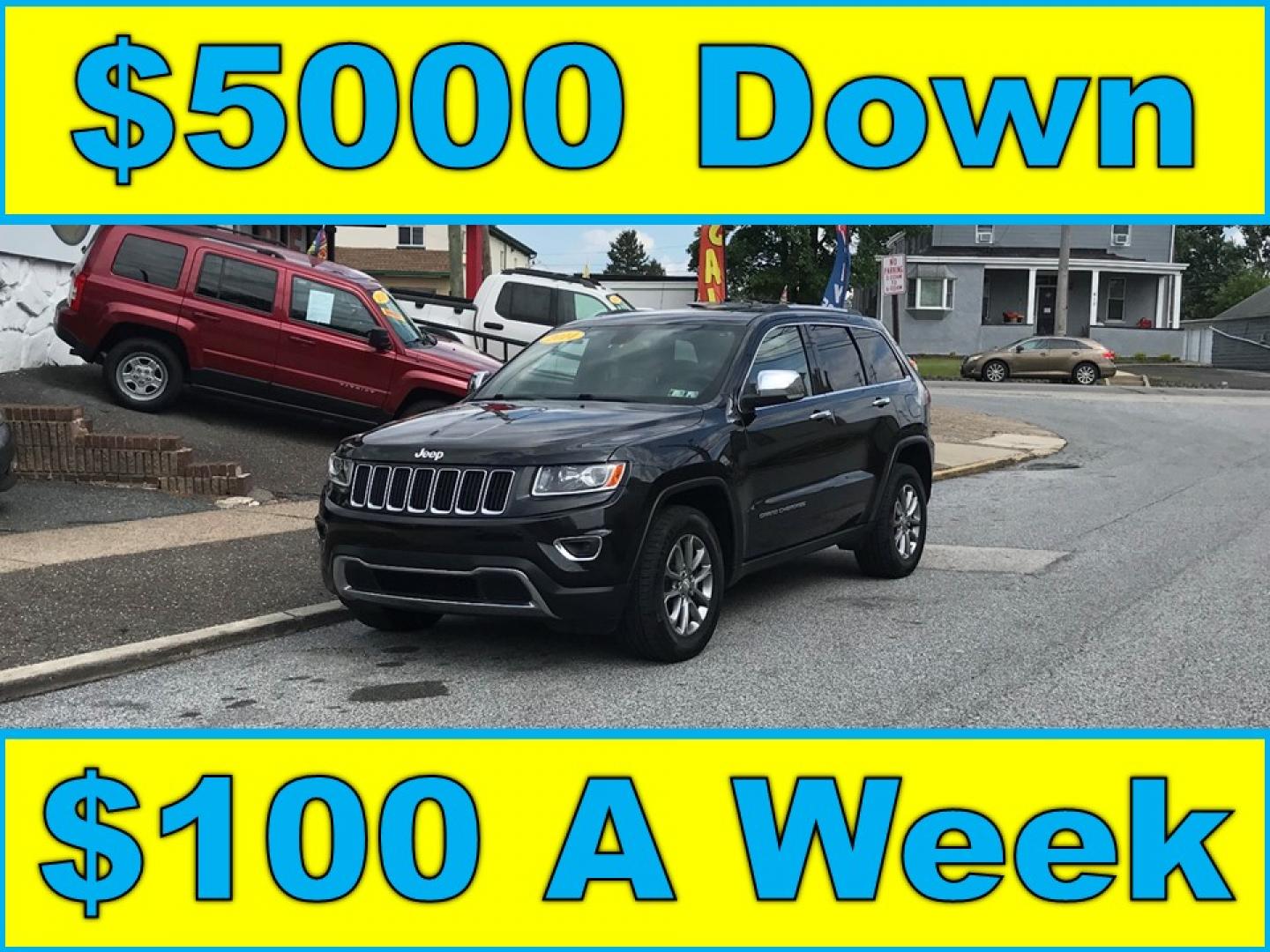 2014 Black /Black Jeep Grand Cherokee Limited 4WD (1C4RJFBG5EC) with an 3.6L V6 DOHC 24V engine, 5-Speed Automatic transmission, located at 577 Chester Pike, Prospect Park, PA, 19076, (610) 237-1015, 39.886154, -75.302338 - 2014 Jeep Grand Cherokee LIMITED: Navigation system, 4x4, backup camera, sunroof, black leather interior, SUPER CLEAN, runs LIKE NEW! This vehicle comes inspected and has been given a bumper to bumper safety check. It is very clean, reliable, and well maintained. We offer a unique pay plan that i - Photo#0