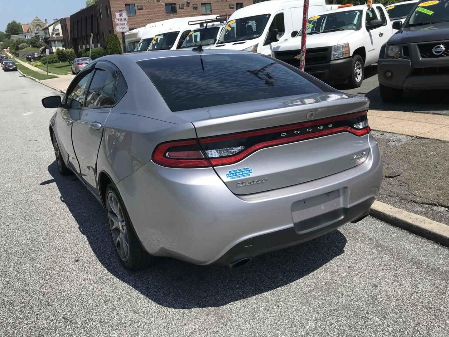 2014 Silver /Black Dodge Dart SXT (1C3CDFBB5ED) with an 2.4L L4 DOHC 16V engine, Automatic transmission, located at 577 Chester Pike, Prospect Park, PA, 19076, (610) 237-1015, 39.886154, -75.302338 - 2014 Dodge Dart SXT: Backup camera, new PA inspection, great on gas, SUPER CLEAN, runs LIKE NEW! This vehicle comes inspected and has been given a bumper to bumper safety check. It is very clean, reliable, and well maintained. We offer a unique pay plan that is known for being the easiest and fas - Photo#5