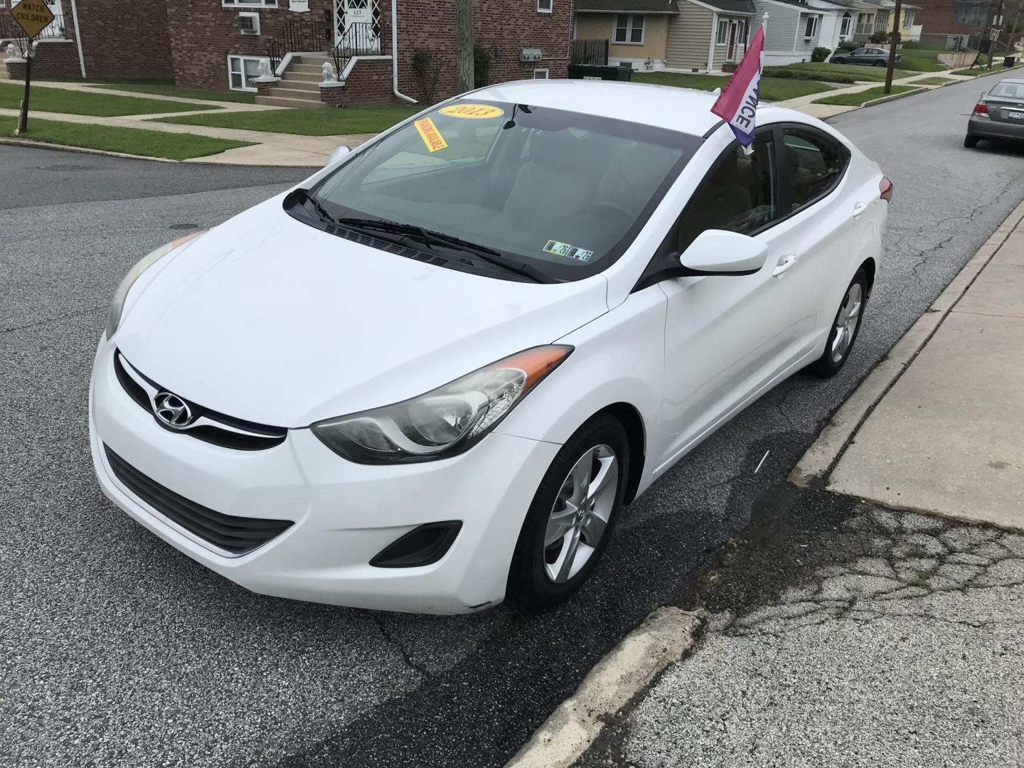 2013 White /Tan Hyundai Elantra GLS (5NPDH4AE7DH) with an 1.8L L4 DOHC 16V engine, 6-Speed Automatic transmission, located at 577 Chester Pike, Prospect Park, PA, 19076, (610) 237-1015, 39.886154, -75.302338 - 2013 Hyundai Elantra GLS: Great on gas, new PA inspection, SUPER CLEAN, runs LIKE NEW! This vehicle comes inspected and has been given a bumper to bumper safety check. It is very clean, reliable, and well maintained. We offer a unique pay plan that is known for being the easiest and fastest finan - Photo#3