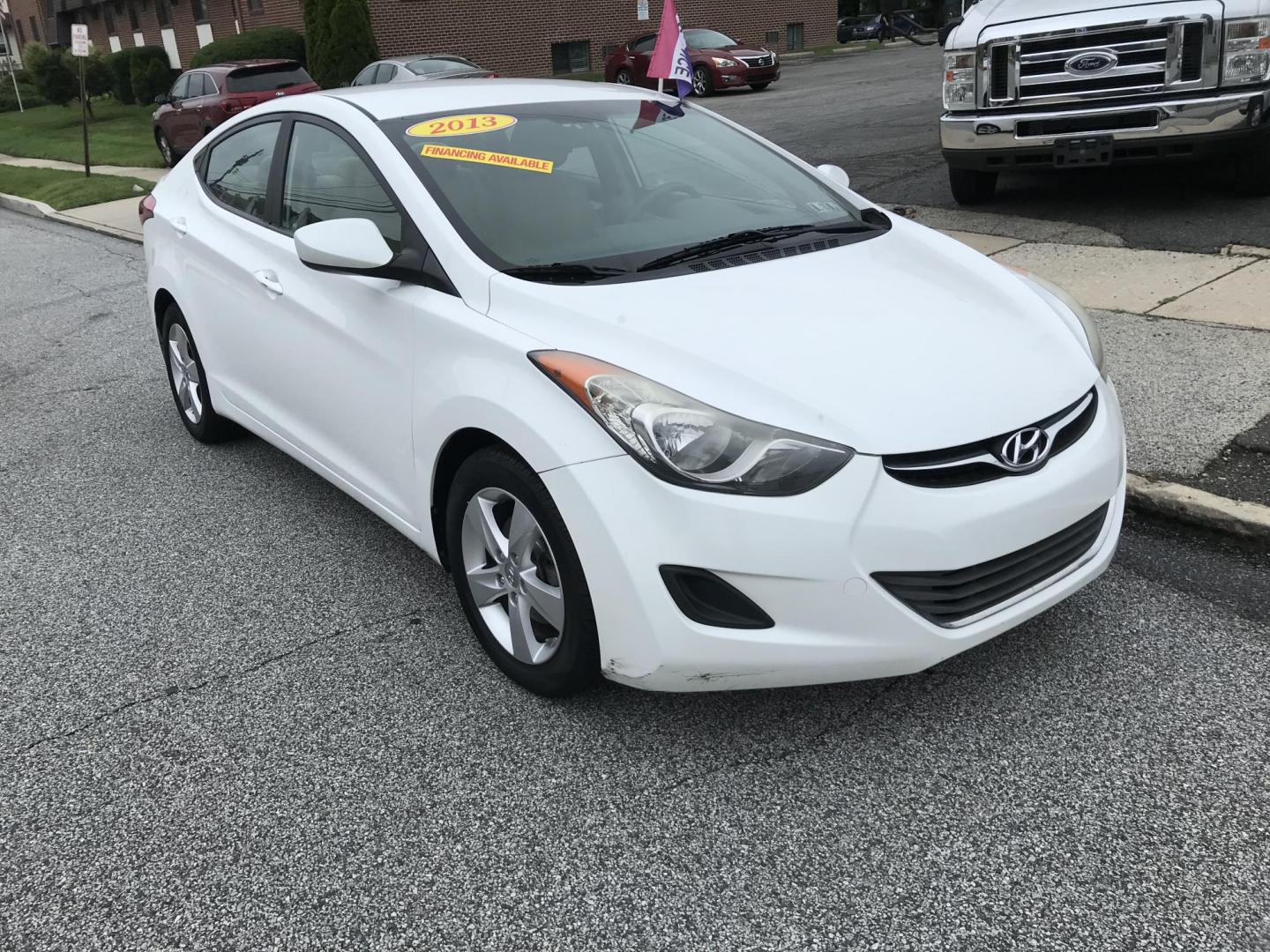 2013 White /Tan Hyundai Elantra GLS (5NPDH4AE7DH) with an 1.8L L4 DOHC 16V engine, 6-Speed Automatic transmission, located at 577 Chester Pike, Prospect Park, PA, 19076, (610) 237-1015, 39.886154, -75.302338 - 2013 Hyundai Elantra GLS: Great on gas, new PA inspection, SUPER CLEAN, runs LIKE NEW! This vehicle comes inspected and has been given a bumper to bumper safety check. It is very clean, reliable, and well maintained. We offer a unique pay plan that is known for being the easiest and fastest finan - Photo#2