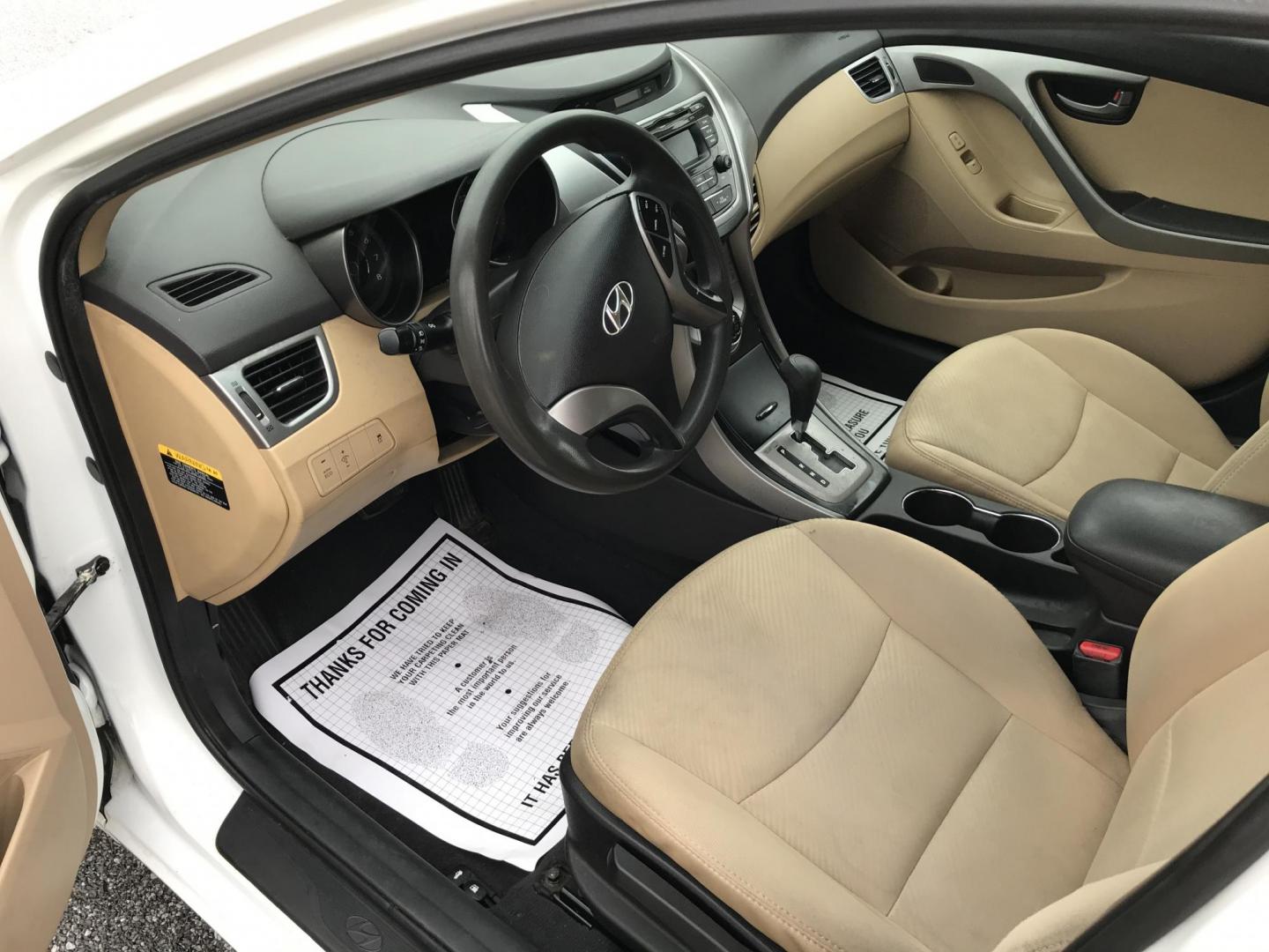 2013 White /Tan Hyundai Elantra GLS (5NPDH4AE7DH) with an 1.8L L4 DOHC 16V engine, 6-Speed Automatic transmission, located at 577 Chester Pike, Prospect Park, PA, 19076, (610) 237-1015, 39.886154, -75.302338 - 2013 Hyundai Elantra GLS: Great on gas, new PA inspection, SUPER CLEAN, runs LIKE NEW! This vehicle comes inspected and has been given a bumper to bumper safety check. It is very clean, reliable, and well maintained. We offer a unique pay plan that is known for being the easiest and fastest finan - Photo#7