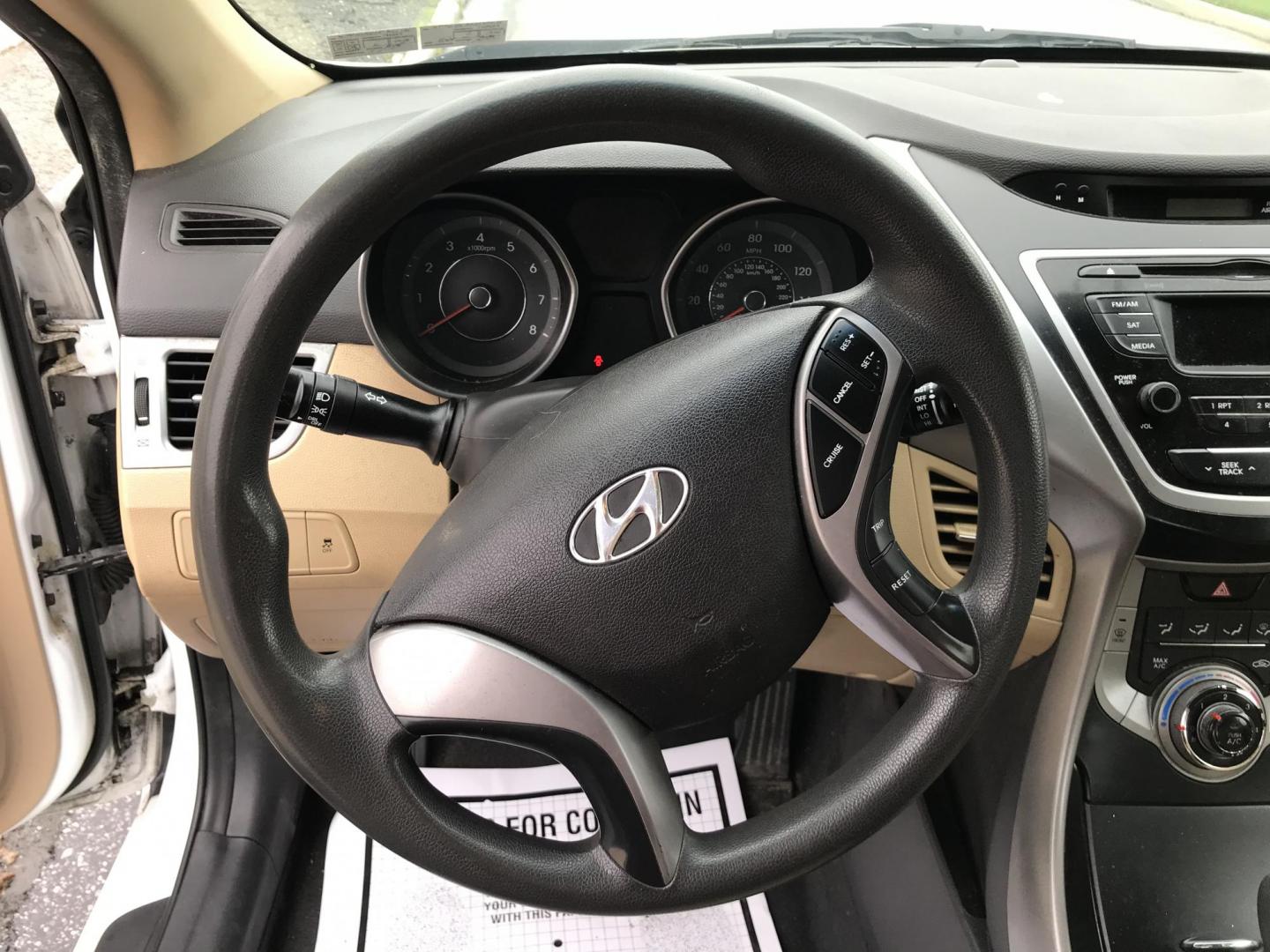 2013 White /Tan Hyundai Elantra GLS (5NPDH4AE7DH) with an 1.8L L4 DOHC 16V engine, 6-Speed Automatic transmission, located at 577 Chester Pike, Prospect Park, PA, 19076, (610) 237-1015, 39.886154, -75.302338 - 2013 Hyundai Elantra GLS: Great on gas, new PA inspection, SUPER CLEAN, runs LIKE NEW! This vehicle comes inspected and has been given a bumper to bumper safety check. It is very clean, reliable, and well maintained. We offer a unique pay plan that is known for being the easiest and fastest finan - Photo#11