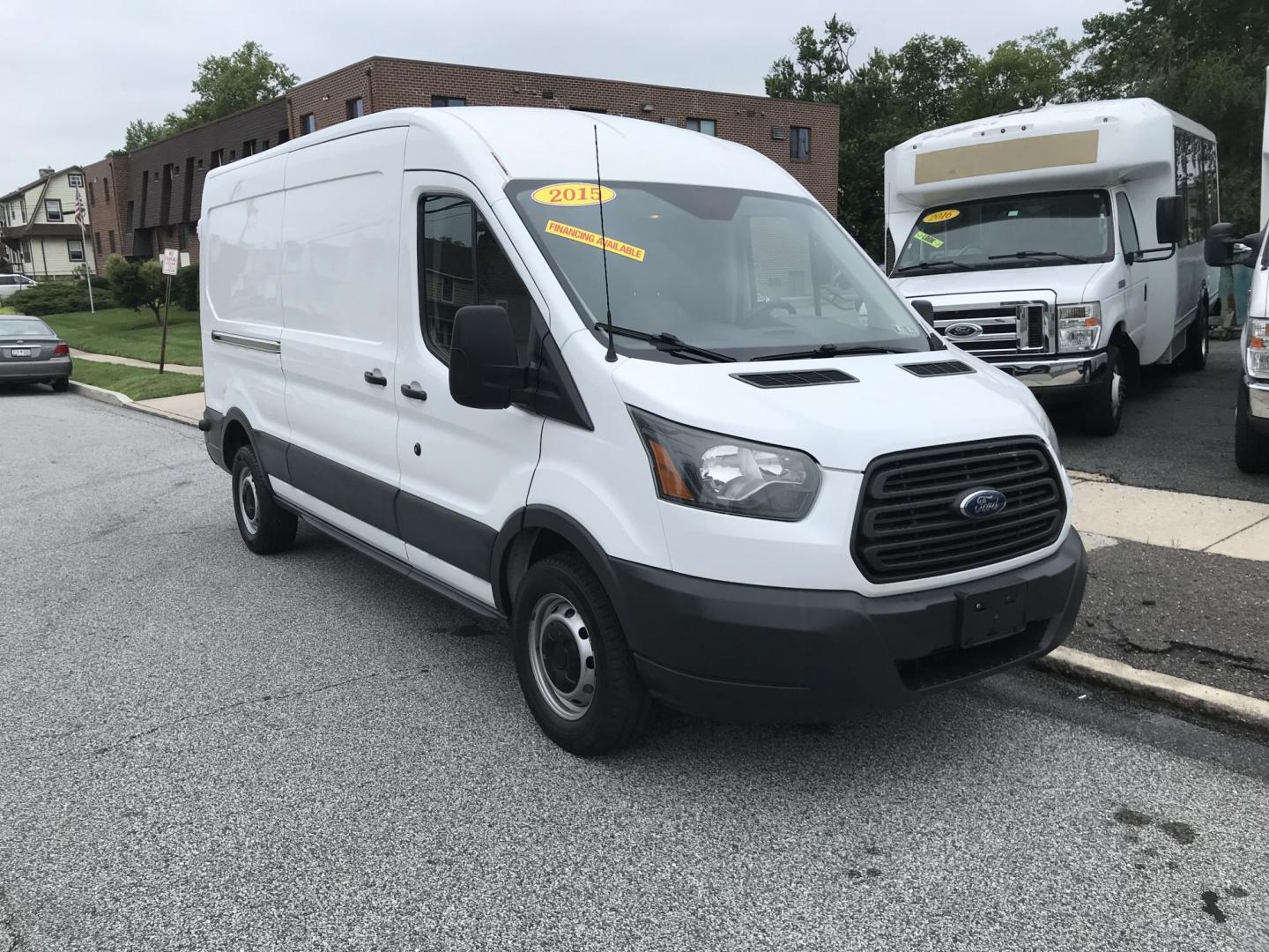 2015 White /Gray Ford Transit 250 Van High Roof w/Sliding Pass. 148-in. WB (1FTNR2CM2FK) with an 3.7L V6 DOHC 24V engine, 6-Speed Automatic transmission, located at 577 Chester Pike, Prospect Park, PA, 19076, (610) 237-1015, 39.886154, -75.302338 - 2015 Ford Transit 250 Medium Roof: new PA inspection, multiple pieces of shelving, FLEET MAINTAINED, runs LIKE NEW! This vehicle comes inspected and has been given a bumper to bumper safety check. It is very clean, reliable, and well maintained. We offer a unique pay plan that is known for being - Photo#2