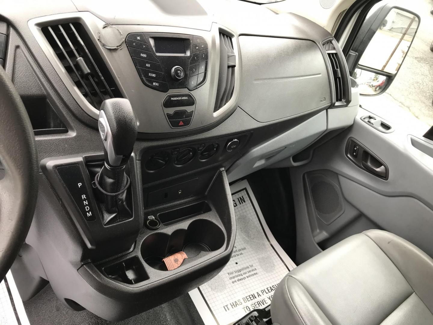 2016 White /Gray Ford Transit 250 Van Med. Roof w/Sliding Pass. 148-in. WB (1FTYR2CM1GK) with an 3.7L V6 DOHC 24V engine, 6-Speed Automatic transmission, located at 577 Chester Pike, Prospect Park, PA, 19076, (610) 237-1015, 39.886154, -75.302338 - 2016 Ford Transit 250 Medium Roof: Has shelving, new PA inspection, no side or rear windows, FLEET MAINTAINED, runs LIKE NEW! This vehicle comes inspected and has been given a bumper to bumper safety check. It is very clean, reliable, and well maintained. We offer a unique pay plan that is known - Photo#13