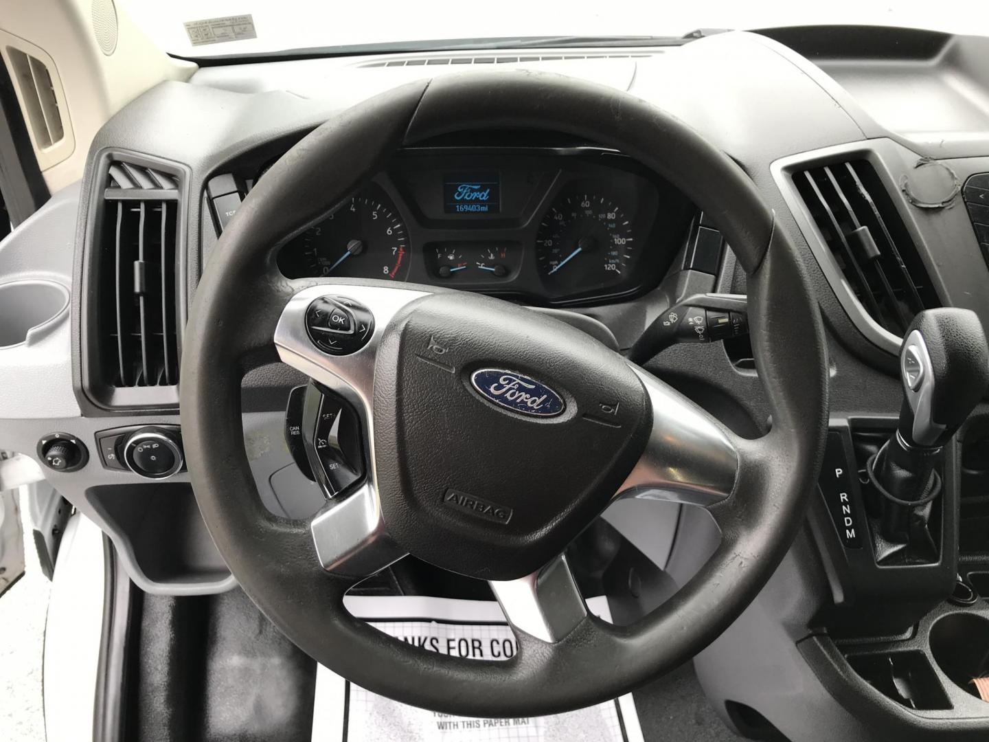 2016 White /Gray Ford Transit 250 Van Med. Roof w/Sliding Pass. 148-in. WB (1FTYR2CM1GK) with an 3.7L V6 DOHC 24V engine, 6-Speed Automatic transmission, located at 577 Chester Pike, Prospect Park, PA, 19076, (610) 237-1015, 39.886154, -75.302338 - 2016 Ford Transit 250 Medium Roof: Has shelving, new PA inspection, no side or rear windows, FLEET MAINTAINED, runs LIKE NEW! This vehicle comes inspected and has been given a bumper to bumper safety check. It is very clean, reliable, and well maintained. We offer a unique pay plan that is known - Photo#12