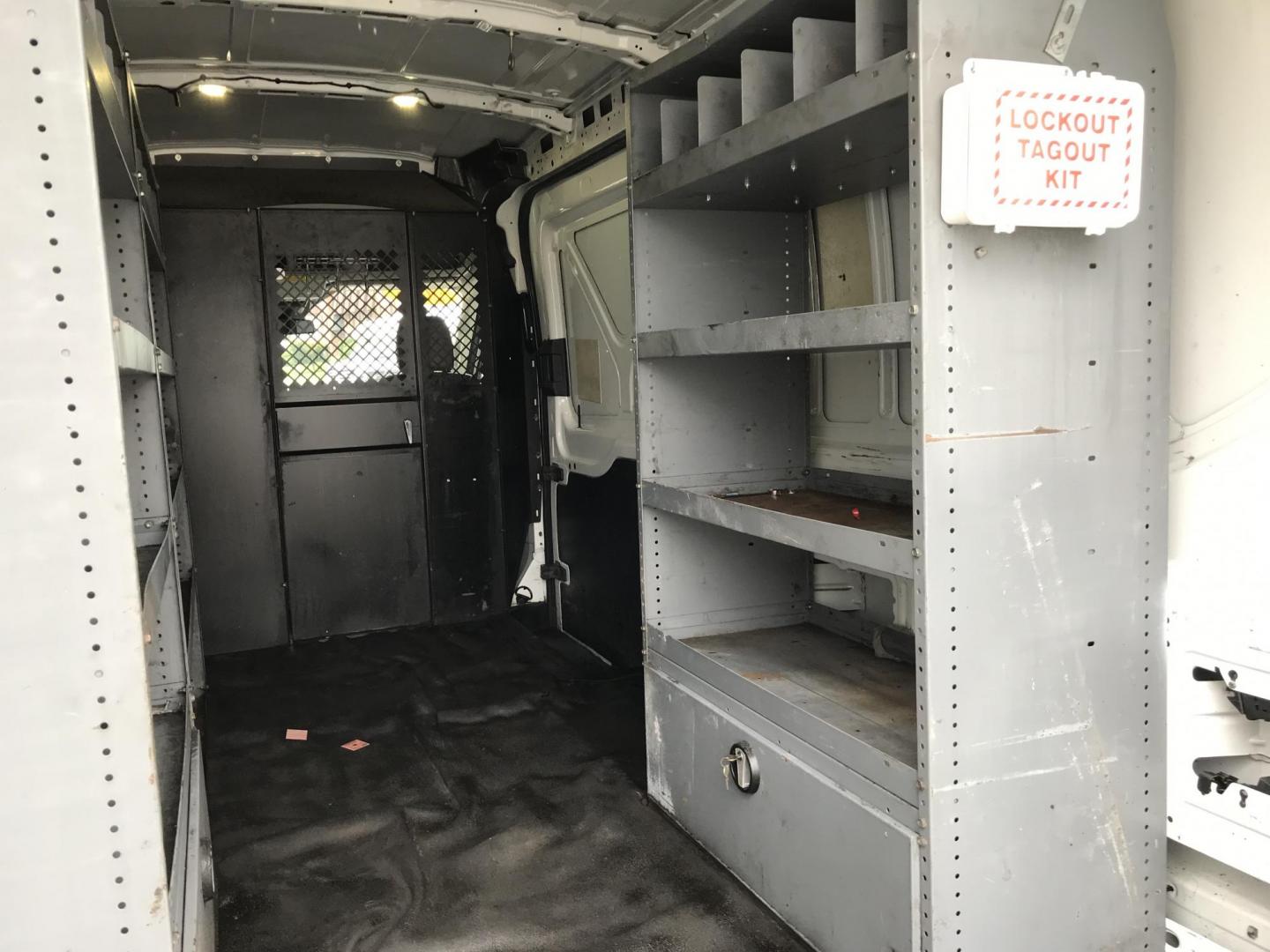 2016 White /Gray Ford Transit 250 Van Med. Roof w/Sliding Pass. 148-in. WB (1FTYR2CM1GK) with an 3.7L V6 DOHC 24V engine, 6-Speed Automatic transmission, located at 577 Chester Pike, Prospect Park, PA, 19076, (610) 237-1015, 39.886154, -75.302338 - 2016 Ford Transit 250 Medium Roof: Has shelving, new PA inspection, no side or rear windows, FLEET MAINTAINED, runs LIKE NEW! This vehicle comes inspected and has been given a bumper to bumper safety check. It is very clean, reliable, and well maintained. We offer a unique pay plan that is known - Photo#17