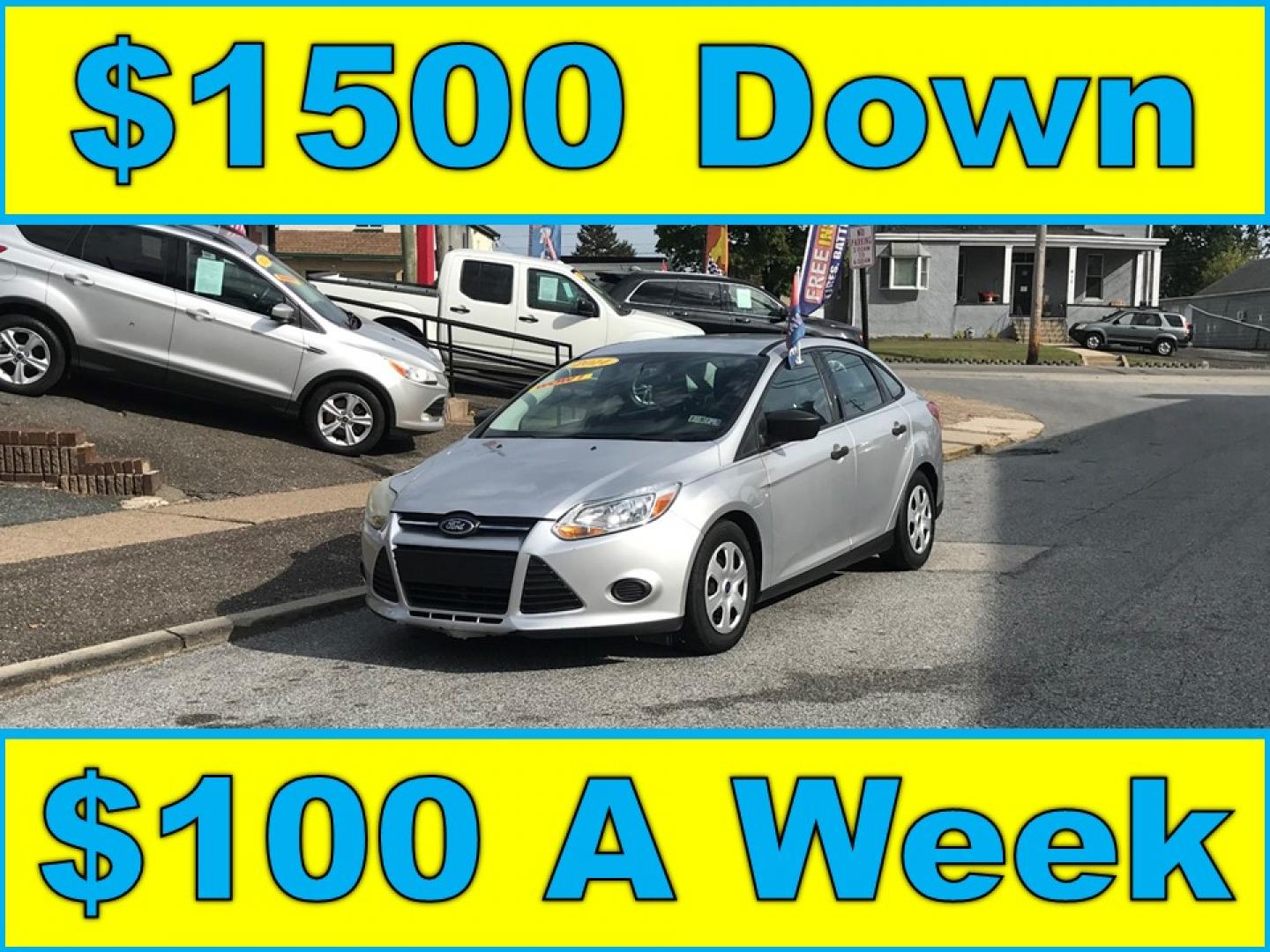 2014 Silver /Gray Ford Focus S Sedan (1FADP3E29EL) with an 2.0L L4 DOHC 16V engine, Automatic transmission, located at 577 Chester Pike, Prospect Park, PA, 19076, (610) 237-1015, 39.886154, -75.302338 - 2014 Ford Focus: Only 94k miles, new PA inspection great on gas, SUPER CLEAN, runs LIKE NEW! This vehicle comes inspected and has been given a bumper to bumper safety check. It is very clean, reliable, and well maintained. We offer a unique pay plan that is known for being the easiest and fastest - Photo#0