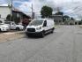 2016 White /Gray Ford Transit 250 Van Low Roof 60/40 Pass. 148-in. WB (1FTYR2ZM8GK) with an 3.7L V6 DOHC 24V engine, 6A transmission, located at 577 Chester Pike, Prospect Park, PA, 19076, (610) 237-1015, 39.886154, -75.302338 - 2016 Ford Transit 250: Extended body, dual drop down ladder racks, multiple pieces of shelving, partition, no side or rear windows, new PA inspection, FLEET MAINTAINED! This vehicle comes inspected and has been given a bumper to bumper safety check. It is very clean, reliable, and well maintained - Photo#1