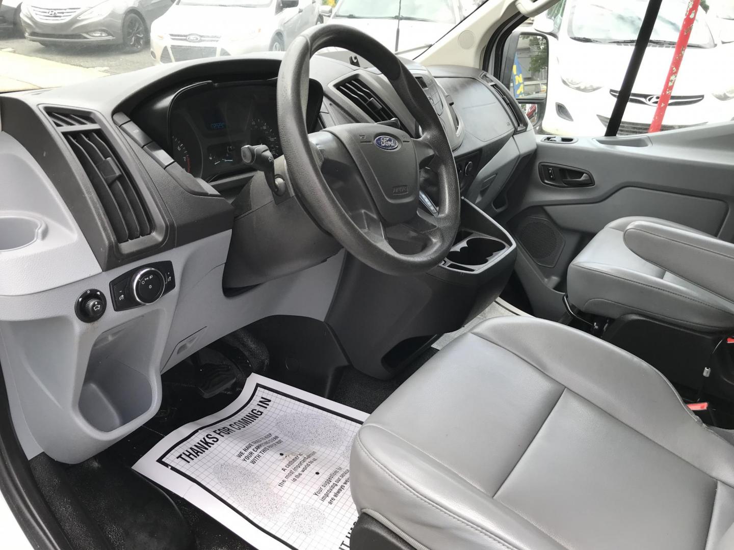 2016 White /Gray Ford Transit 250 Van Low Roof 60/40 Pass. 148-in. WB (1FTYR2ZM8GK) with an 3.7L V6 DOHC 24V engine, 6A transmission, located at 577 Chester Pike, Prospect Park, PA, 19076, (610) 237-1015, 39.886154, -75.302338 - 2016 Ford Transit 250: Extended body, dual drop down ladder racks, multiple pieces of shelving, partition, no side or rear windows, new PA inspection, FLEET MAINTAINED! This vehicle comes inspected and has been given a bumper to bumper safety check. It is very clean, reliable, and well maintained - Photo#7
