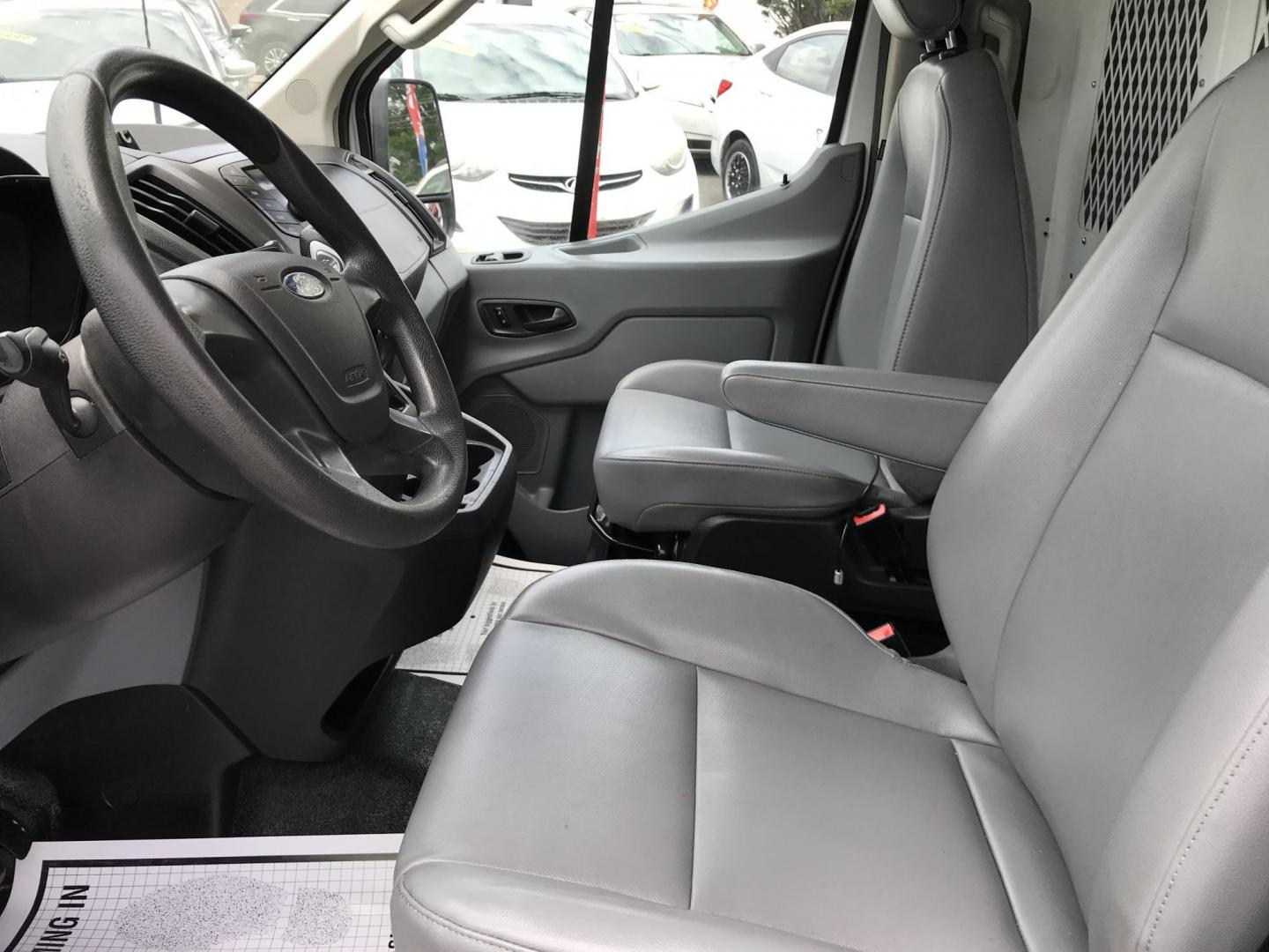 2016 White /Gray Ford Transit 250 Van Low Roof 60/40 Pass. 148-in. WB (1FTYR2ZM8GK) with an 3.7L V6 DOHC 24V engine, 6A transmission, located at 577 Chester Pike, Prospect Park, PA, 19076, (610) 237-1015, 39.886154, -75.302338 - 2016 Ford Transit 250: Extended body, dual drop down ladder racks, multiple pieces of shelving, partition, no side or rear windows, new PA inspection, FLEET MAINTAINED! This vehicle comes inspected and has been given a bumper to bumper safety check. It is very clean, reliable, and well maintained - Photo#8