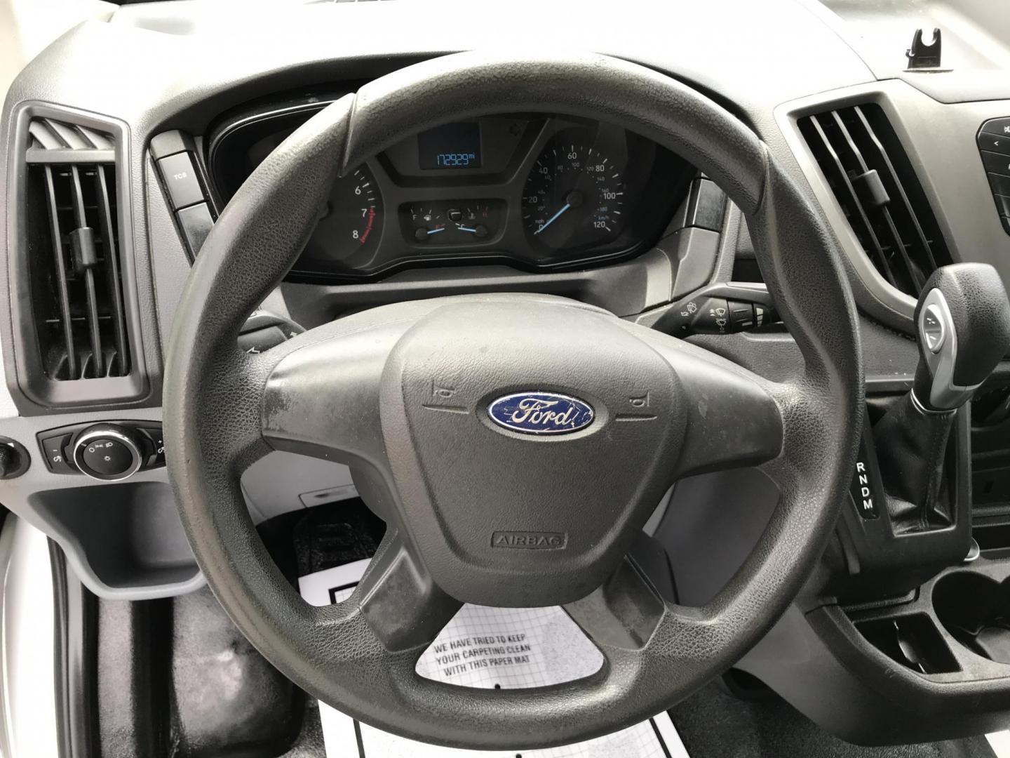 2016 White /Gray Ford Transit 250 Van Low Roof 60/40 Pass. 148-in. WB (1FTYR2ZM8GK) with an 3.7L V6 DOHC 24V engine, 6A transmission, located at 577 Chester Pike, Prospect Park, PA, 19076, (610) 237-1015, 39.886154, -75.302338 - 2016 Ford Transit 250: Extended body, dual drop down ladder racks, multiple pieces of shelving, partition, no side or rear windows, new PA inspection, FLEET MAINTAINED! This vehicle comes inspected and has been given a bumper to bumper safety check. It is very clean, reliable, and well maintained - Photo#12