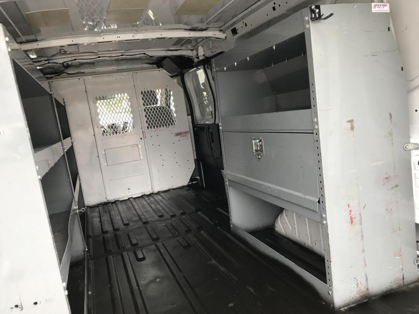 2016 White /Gray Ford Transit 250 Van Low Roof 60/40 Pass. 148-in. WB (1FTYR2ZM8GK) with an 3.7L V6 DOHC 24V engine, 6A transmission, located at 577 Chester Pike, Prospect Park, PA, 19076, (610) 237-1015, 39.886154, -75.302338 - 2016 Ford Transit 250: Extended body, dual drop down ladder racks, multiple pieces of shelving, partition, no side or rear windows, new PA inspection, FLEET MAINTAINED! This vehicle comes inspected and has been given a bumper to bumper safety check. It is very clean, reliable, and well maintained - Photo#16