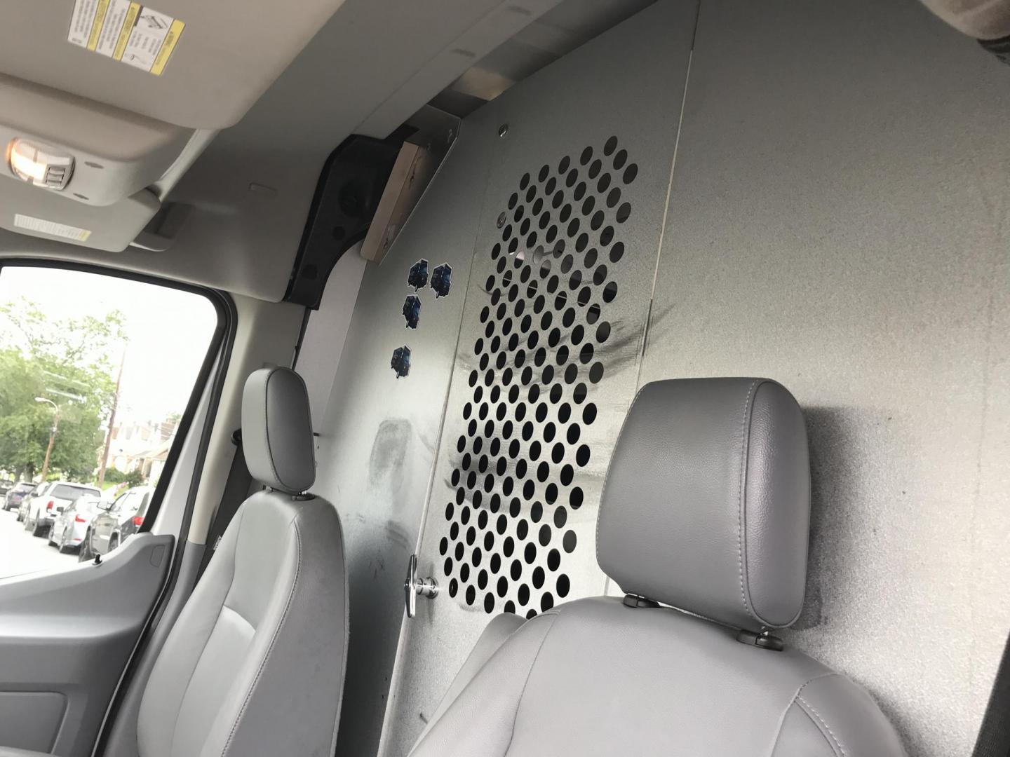 2019 White /Gray Ford Transit 250 Van Med. Roof w/Sliding Pass. 148-in. WB (1FTYR2CMXKK) with an 3.7L V6 DOHC 24V engine, 6A transmission, located at 577 Chester Pike, Prospect Park, PA, 19076, (610) 237-1015, 39.886154, -75.302338 - Photo#10