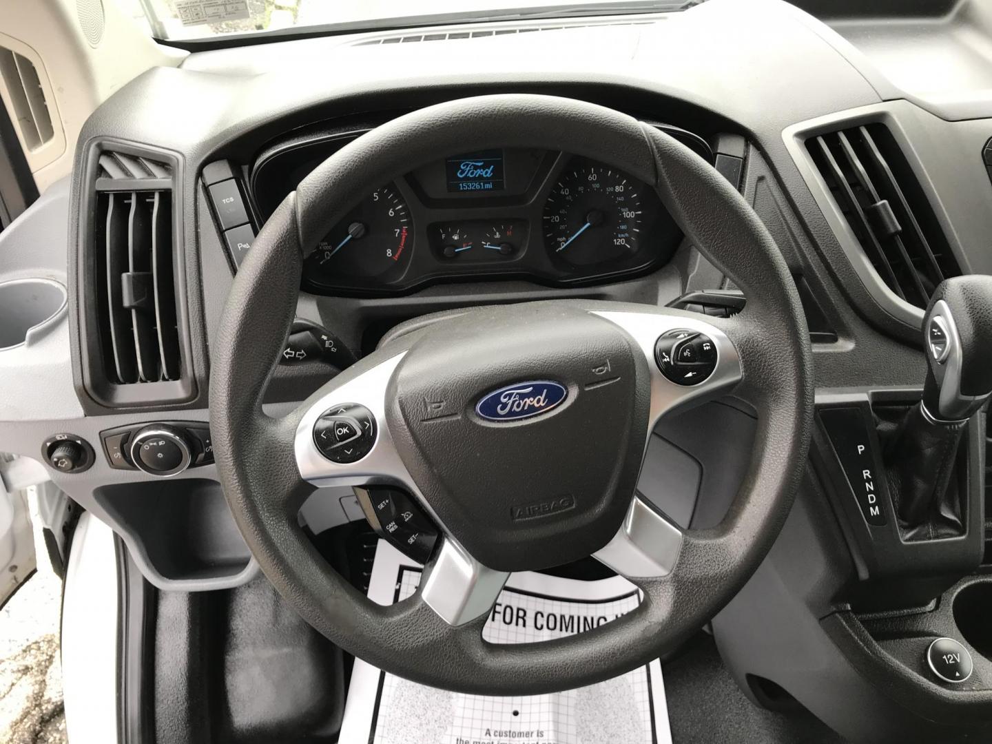 2019 White /Gray Ford Transit 250 Van Med. Roof w/Sliding Pass. 148-in. WB (1FTYR2CMXKK) with an 3.7L V6 DOHC 24V engine, 6A transmission, located at 577 Chester Pike, Prospect Park, PA, 19076, (610) 237-1015, 39.886154, -75.302338 - Photo#12