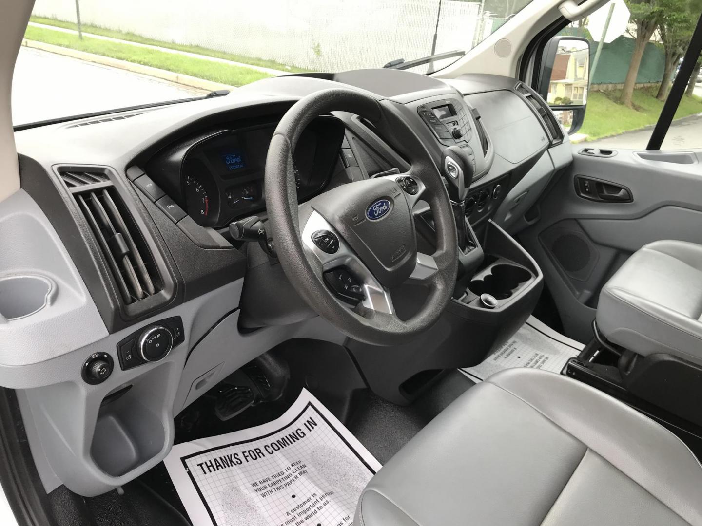 2019 White /Gray Ford Transit 250 Van Med. Roof w/Sliding Pass. 148-in. WB (1FTYR2CMXKK) with an 3.7L V6 DOHC 24V engine, 6A transmission, located at 577 Chester Pike, Prospect Park, PA, 19076, (610) 237-1015, 39.886154, -75.302338 - Photo#11