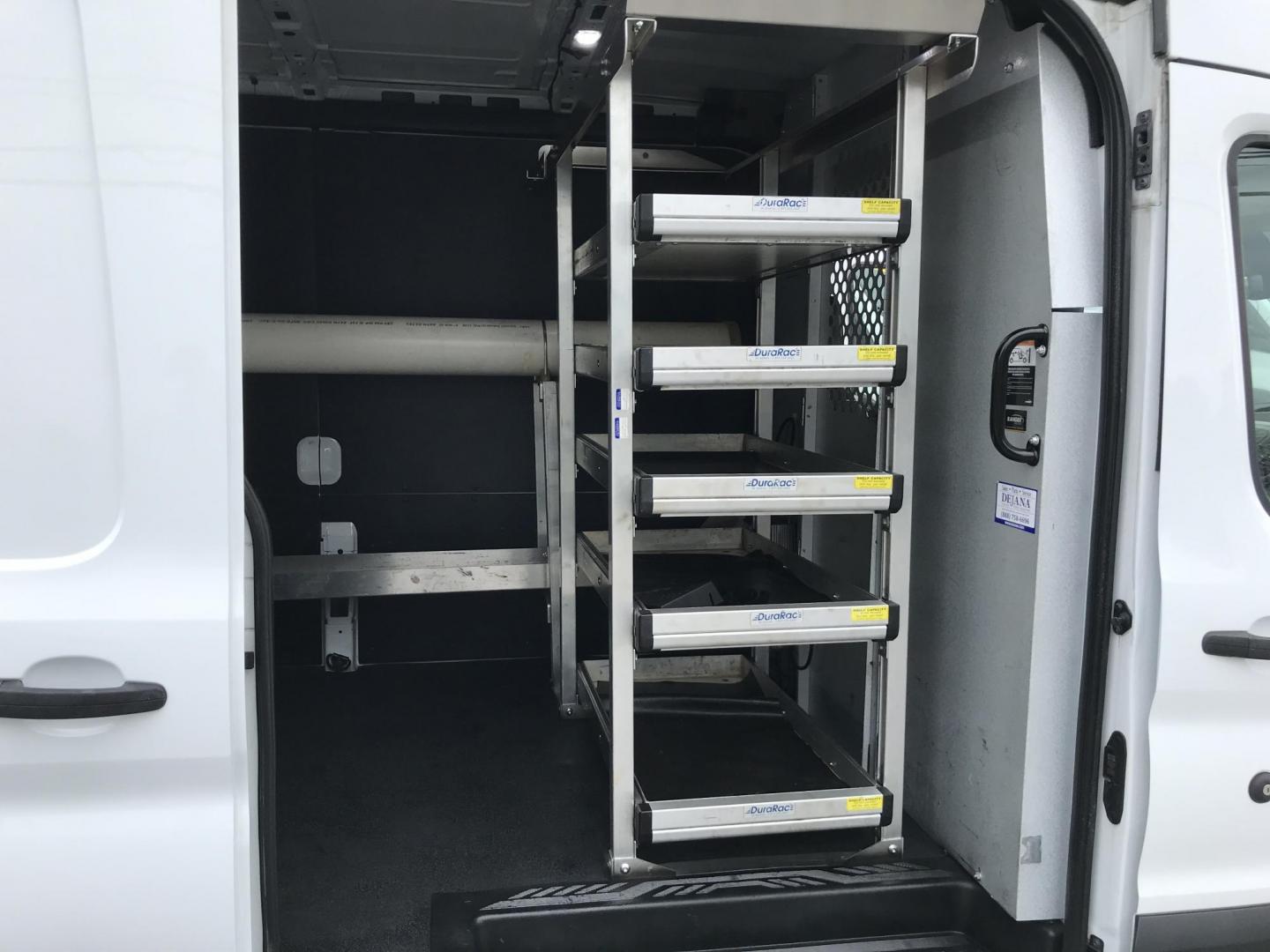 2019 White /Gray Ford Transit 250 Van Med. Roof w/Sliding Pass. 148-in. WB (1FTYR2CMXKK) with an 3.7L V6 DOHC 24V engine, 6A transmission, located at 577 Chester Pike, Prospect Park, PA, 19076, (610) 237-1015, 39.886154, -75.302338 - Photo#16