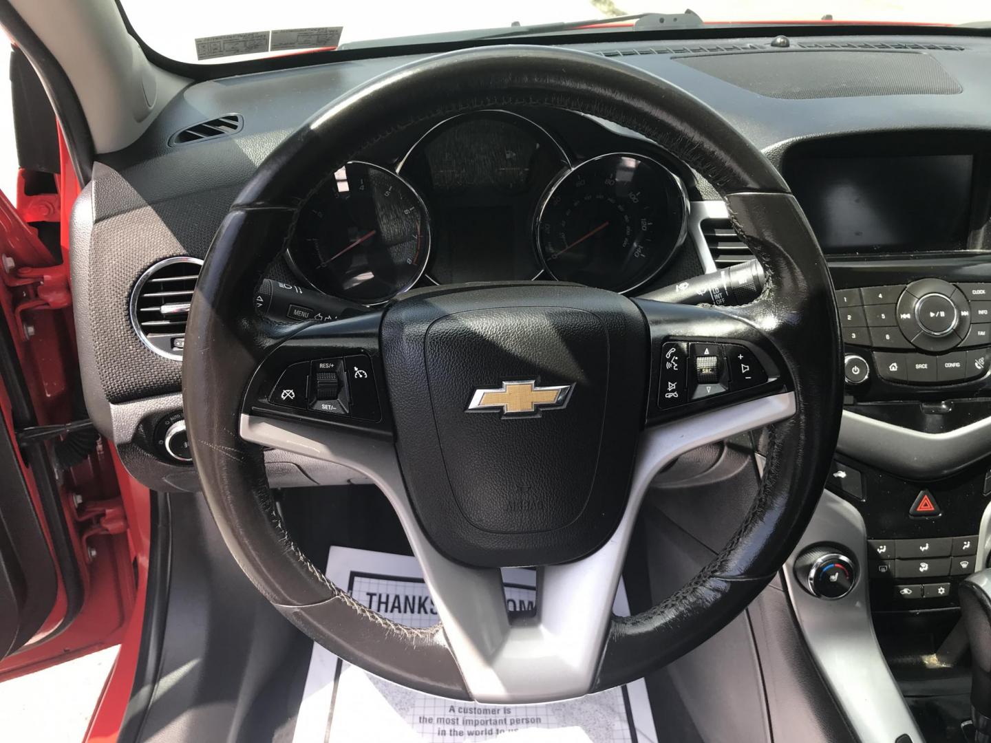 2015 Red /Black Chevrolet Cruze 2LT Auto (1G1PE5SB1F7) with an 1.4L L4 DOHC 16V TURBO engine, 6-Speed Automatic transmission, located at 577 Chester Pike, Prospect Park, PA, 19076, (610) 237-1015, 39.886154, -75.302338 - 2015 Chevrolet Cruze 2LT: Only 102k miles, great on gas, black leather interior, SUPER CLEAN, runs LIKE NEW! This vehicle comes inspected and has been given a bumper to bumper safety check. It is very clean, reliable, and well maintained. We offer a unique pay plan that is known for being the eas - Photo#10